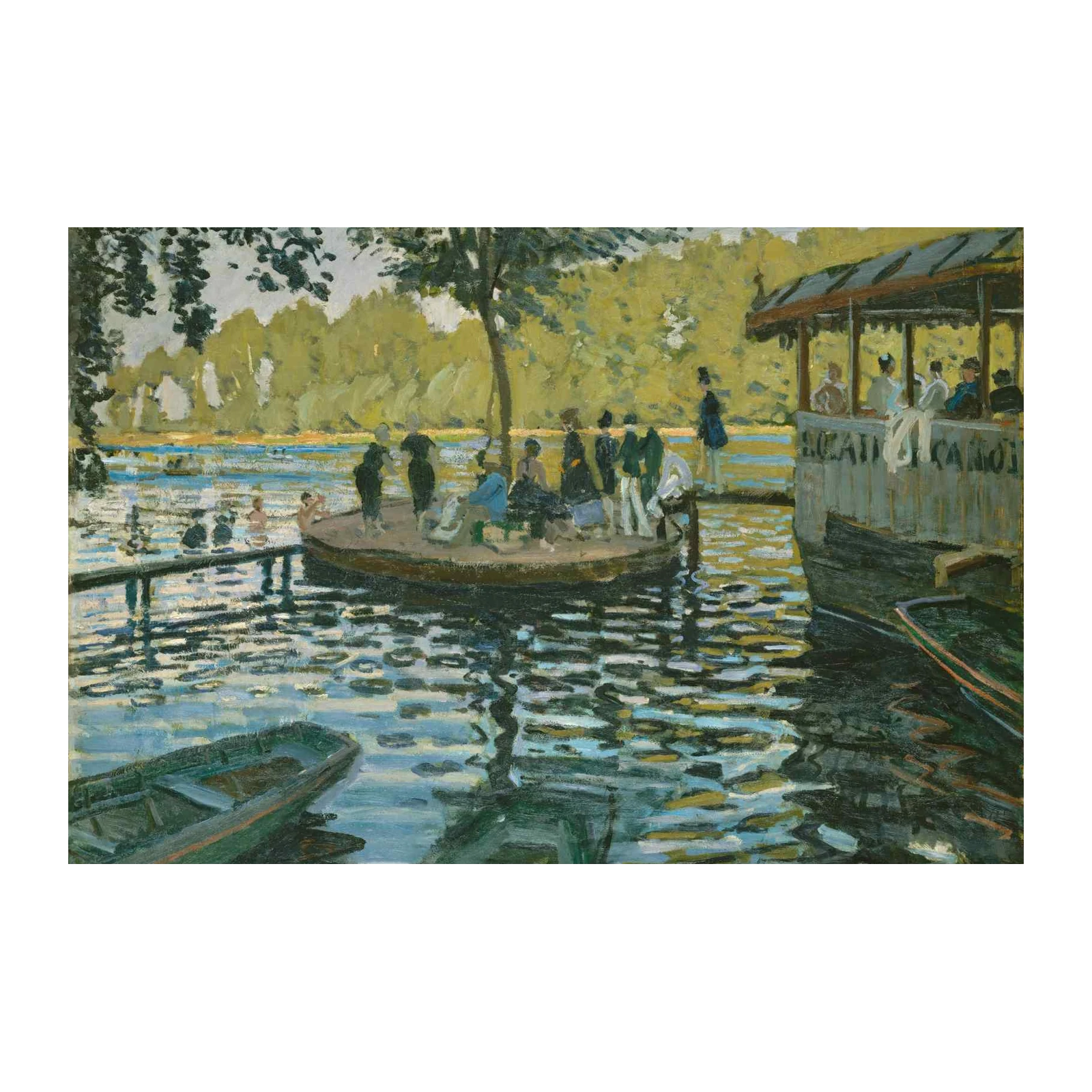 Impressionist River Scene Wall Art