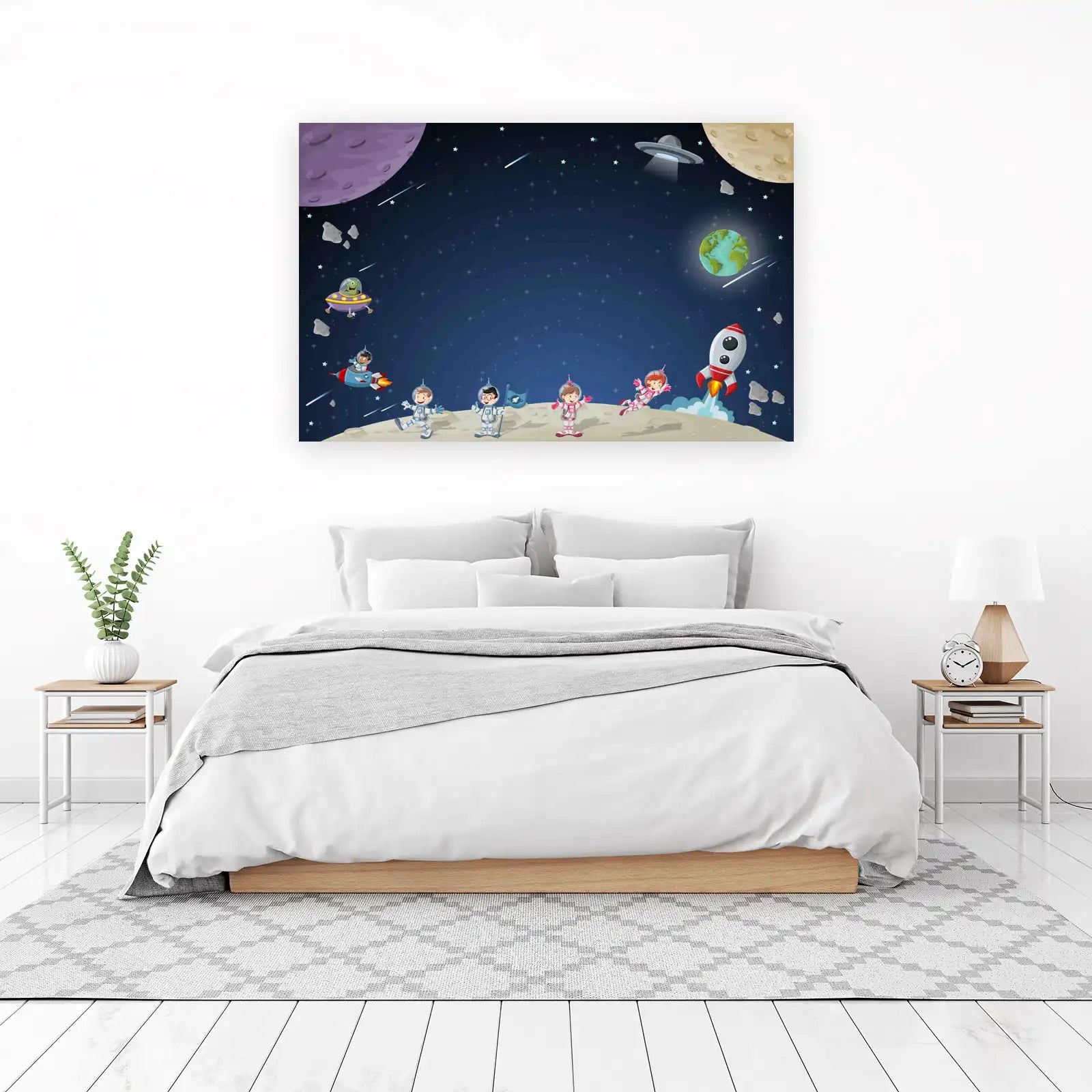 Kids Space Adventure Wall Art
