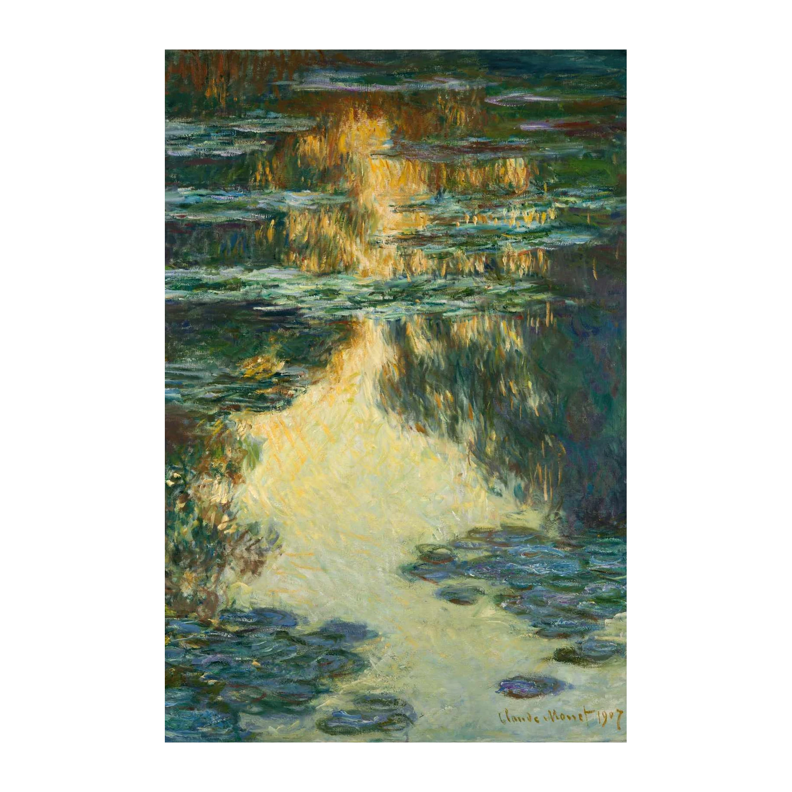 Monet Water Lilies Impressionist Wall Art