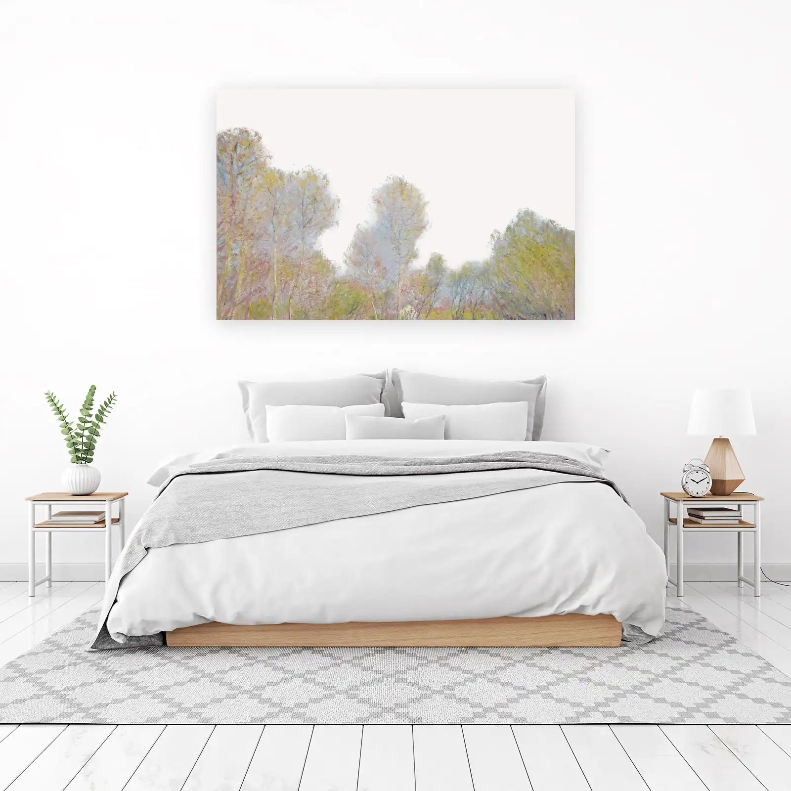 Serene Trees Impressionist Style Wall Art