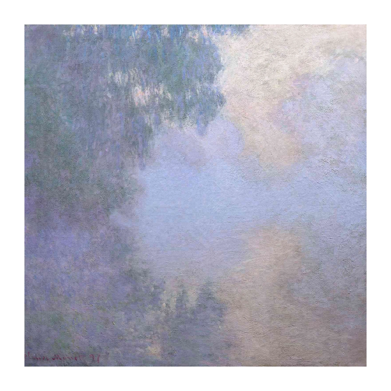 Serene Misty Landscape Wall Art