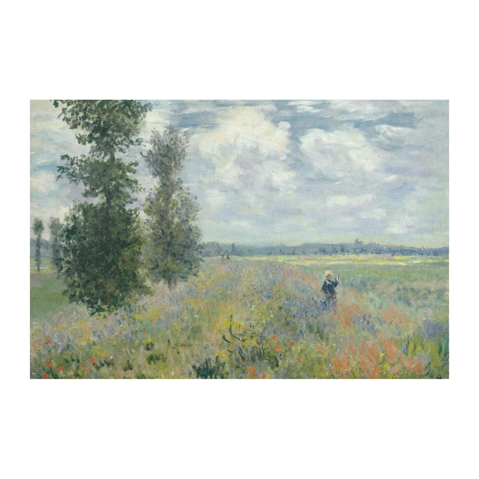 Impressionist Meadow Walk Wall Art