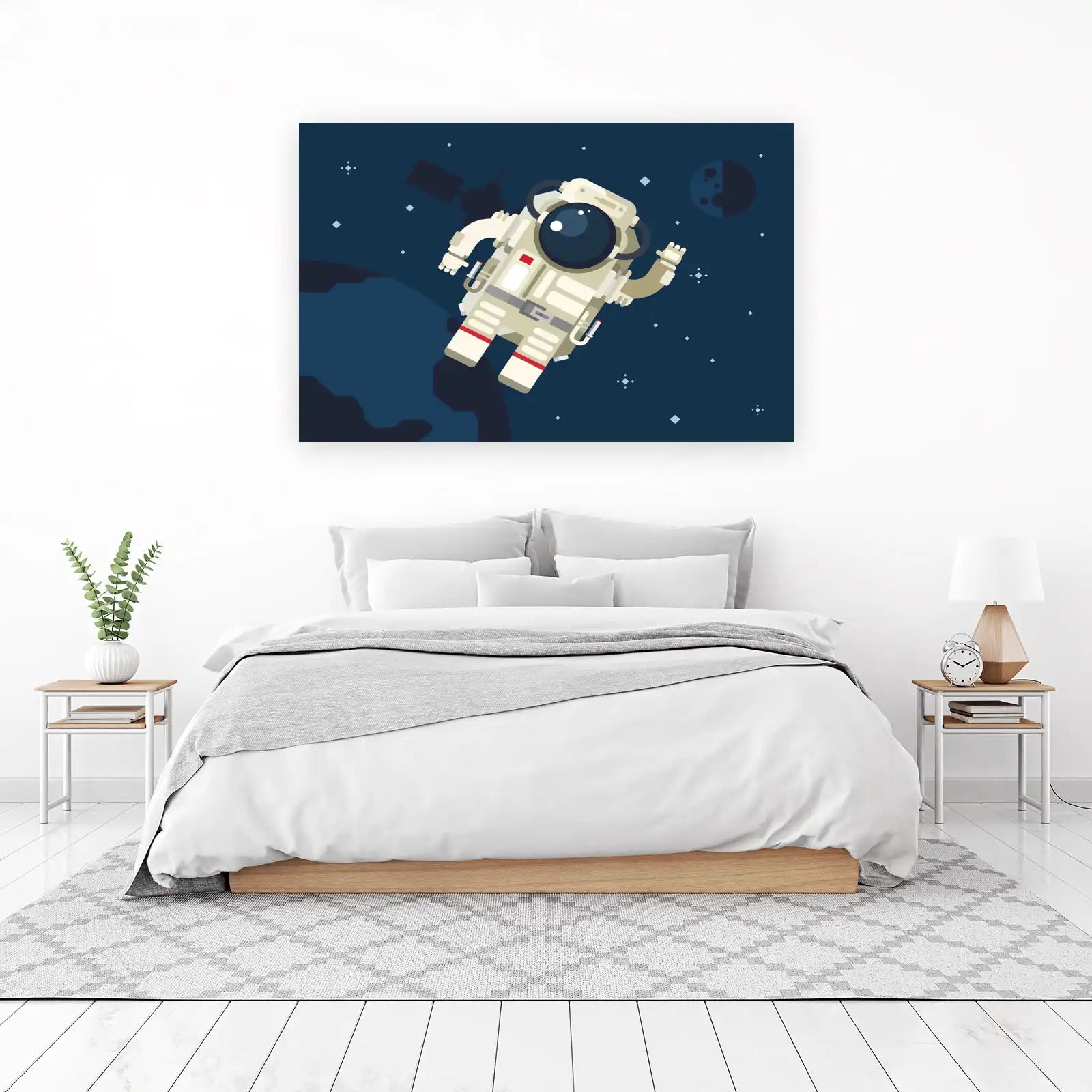 Astronaut Exploring Space Wall Art