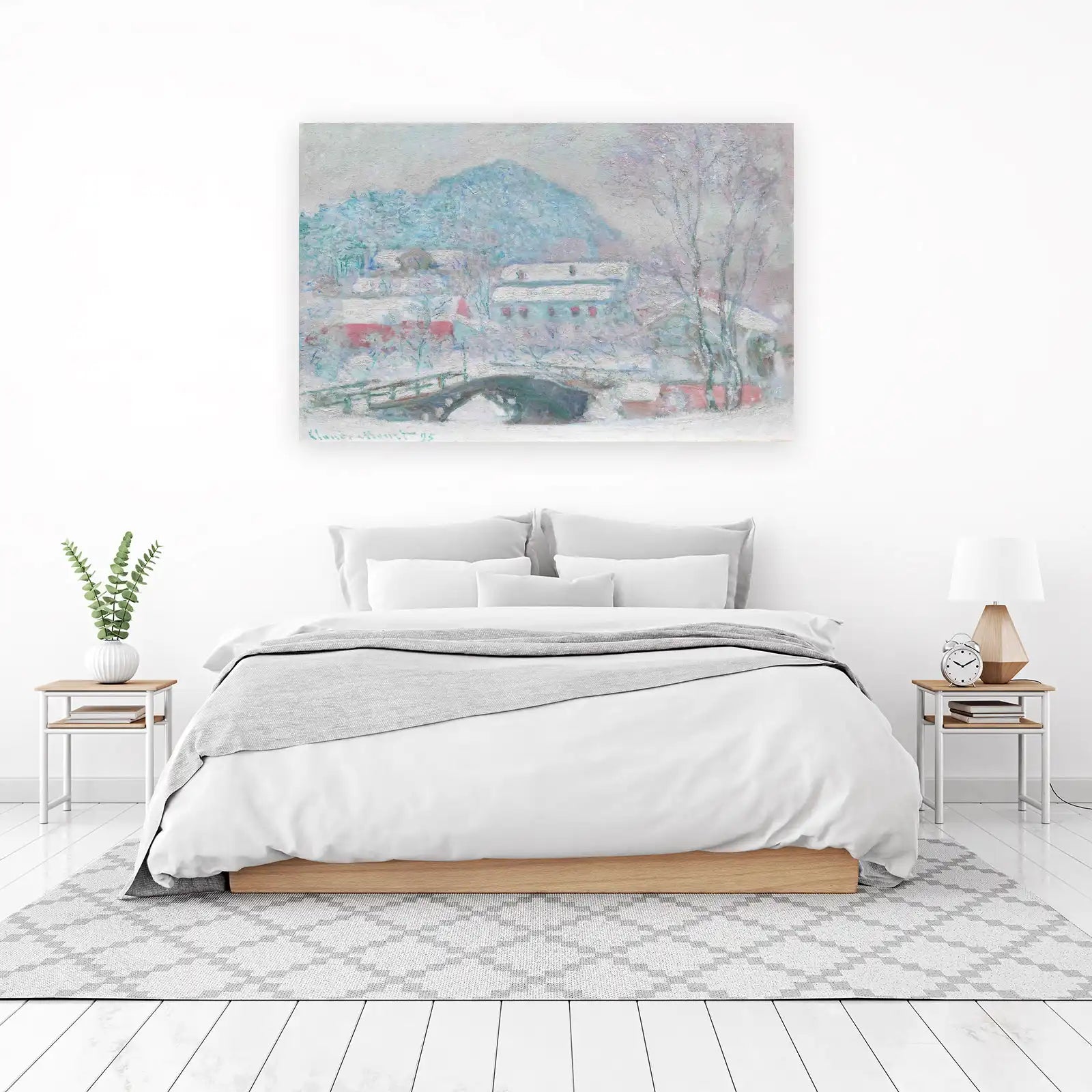 Winter Serenity Snow Scene Wall Art