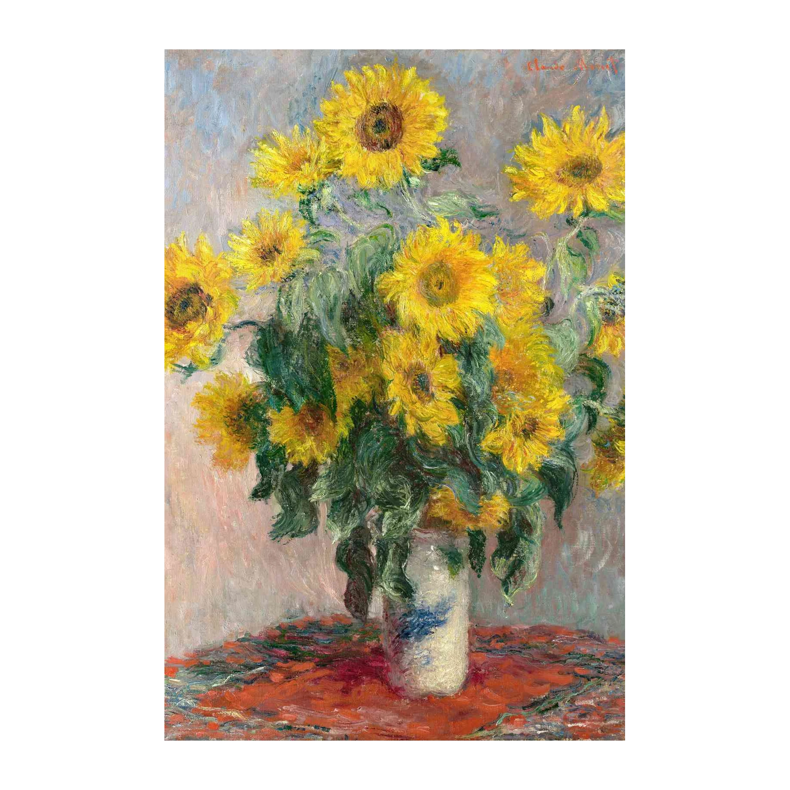 Vibrant Sunflowers Still Life Wall Art