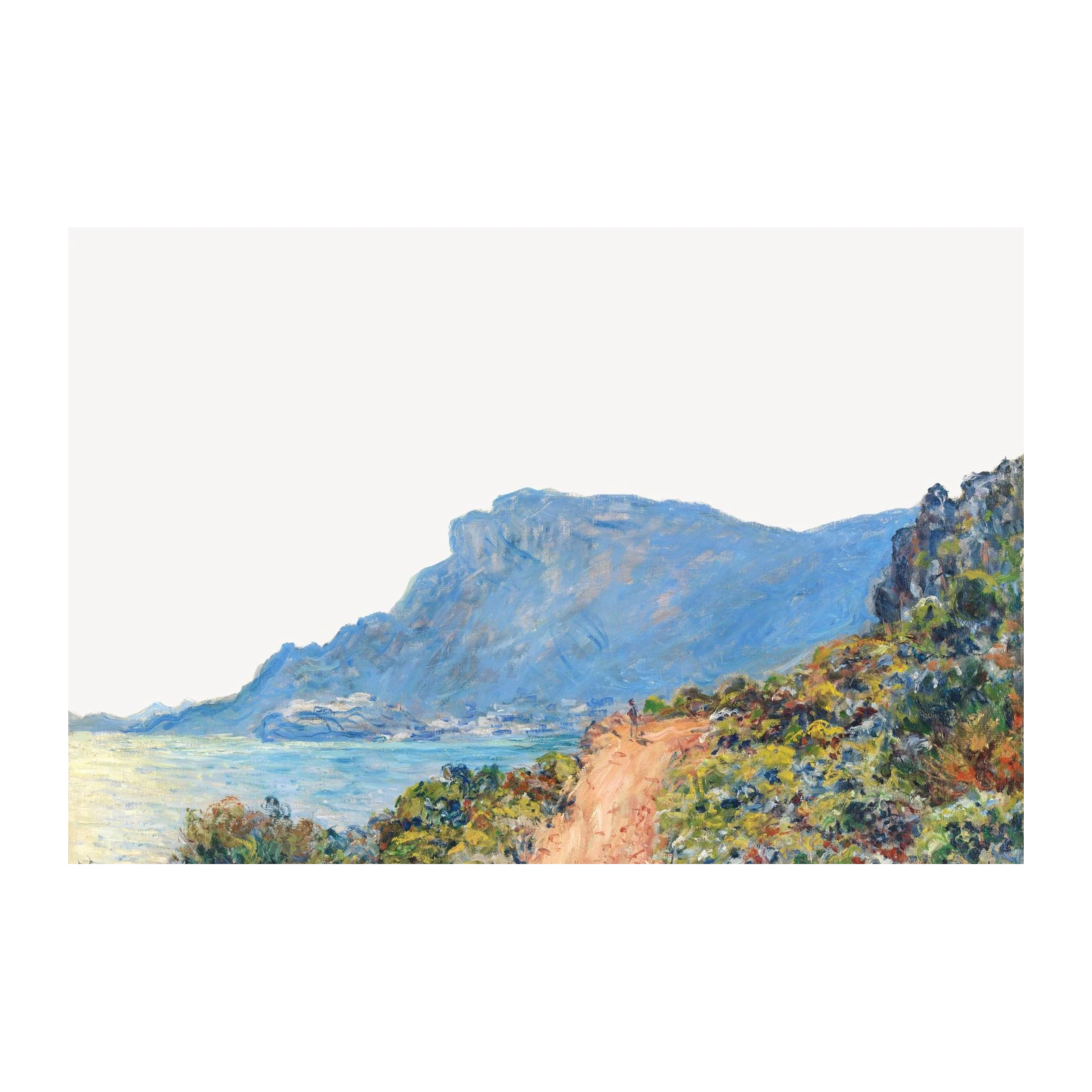 Impressionist Coastal Mountain Landscape Wall Art