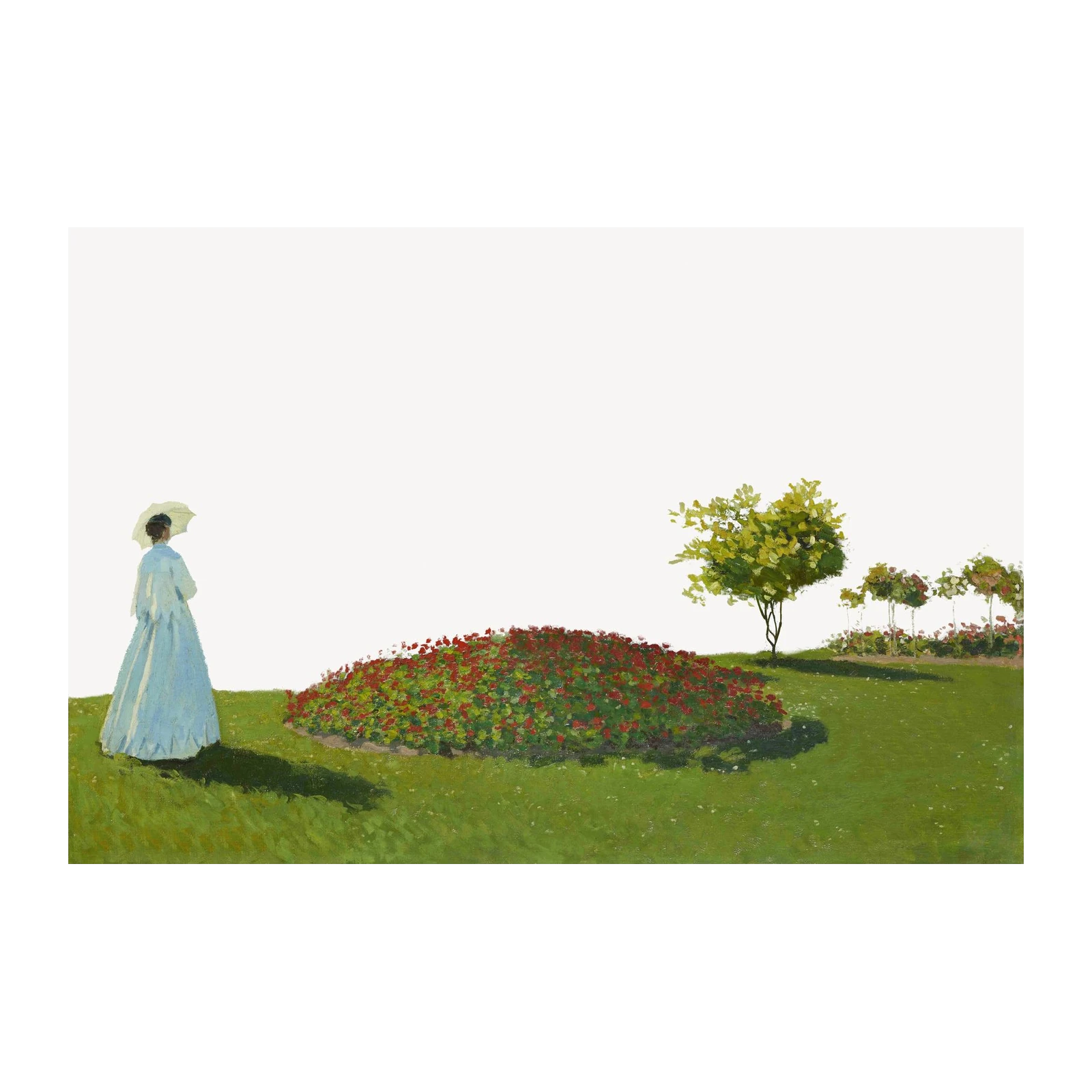 Impressionist Garden Woman Wall Art