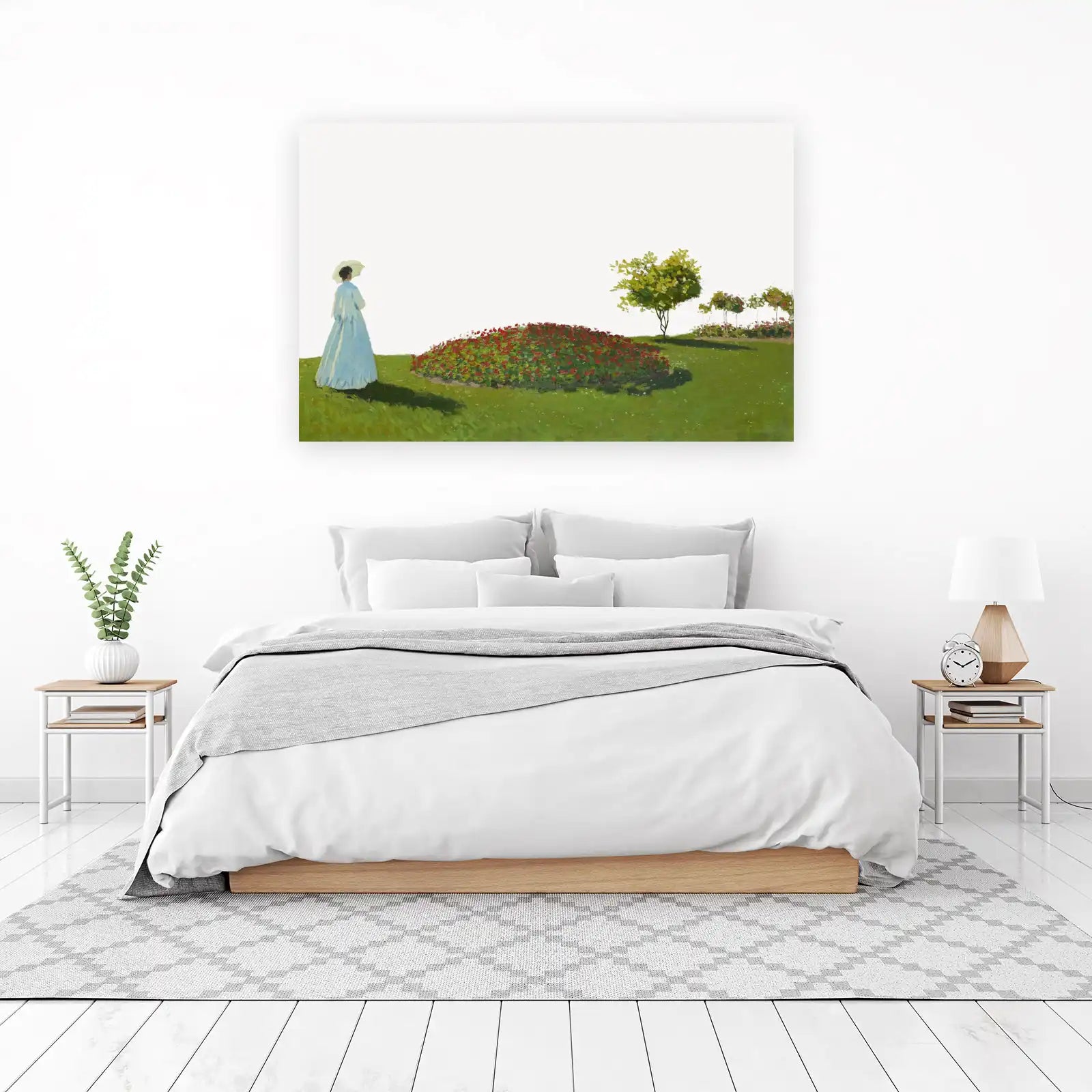 Impressionist Garden Woman Wall Art