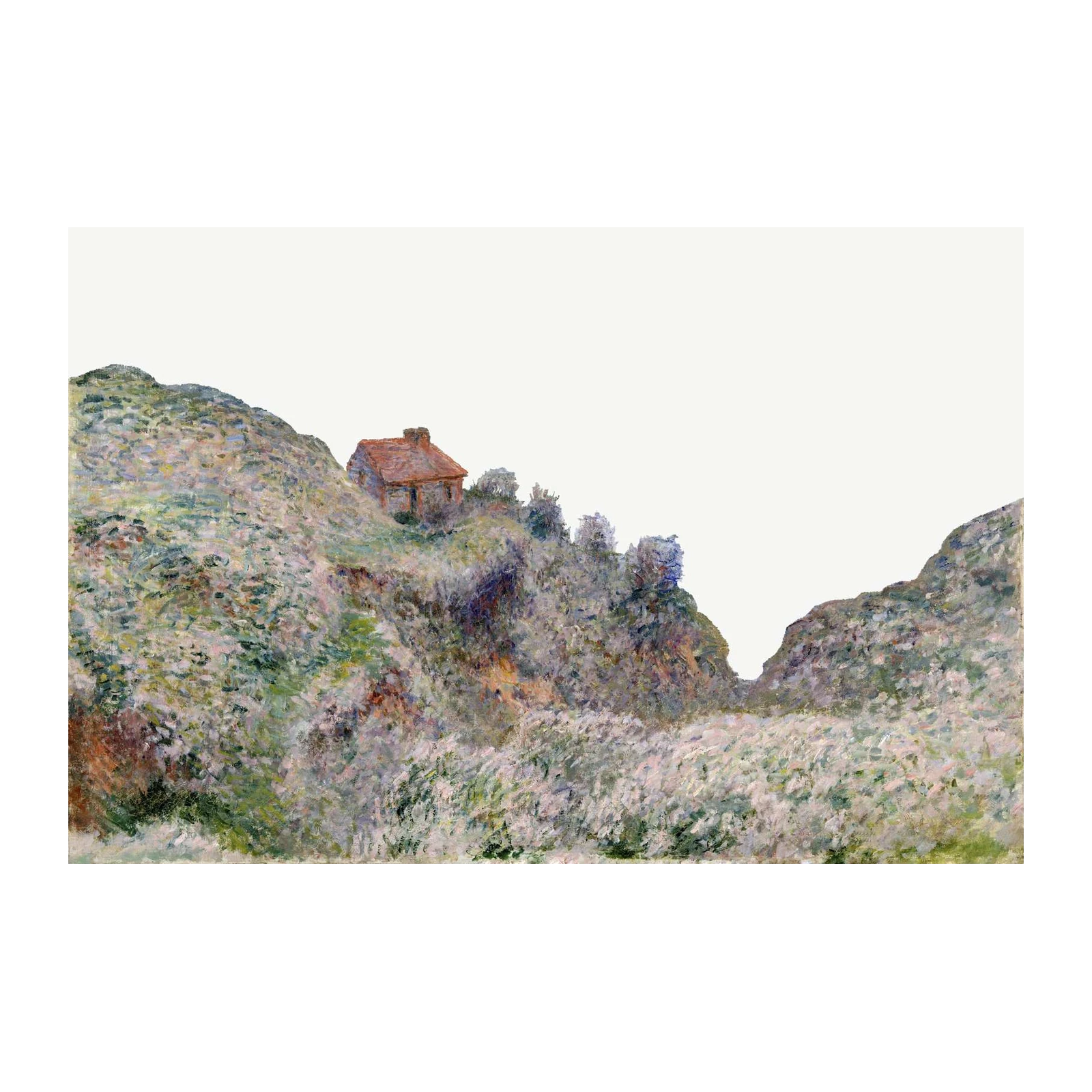Impressionist Cliffside Cottage Wall Art