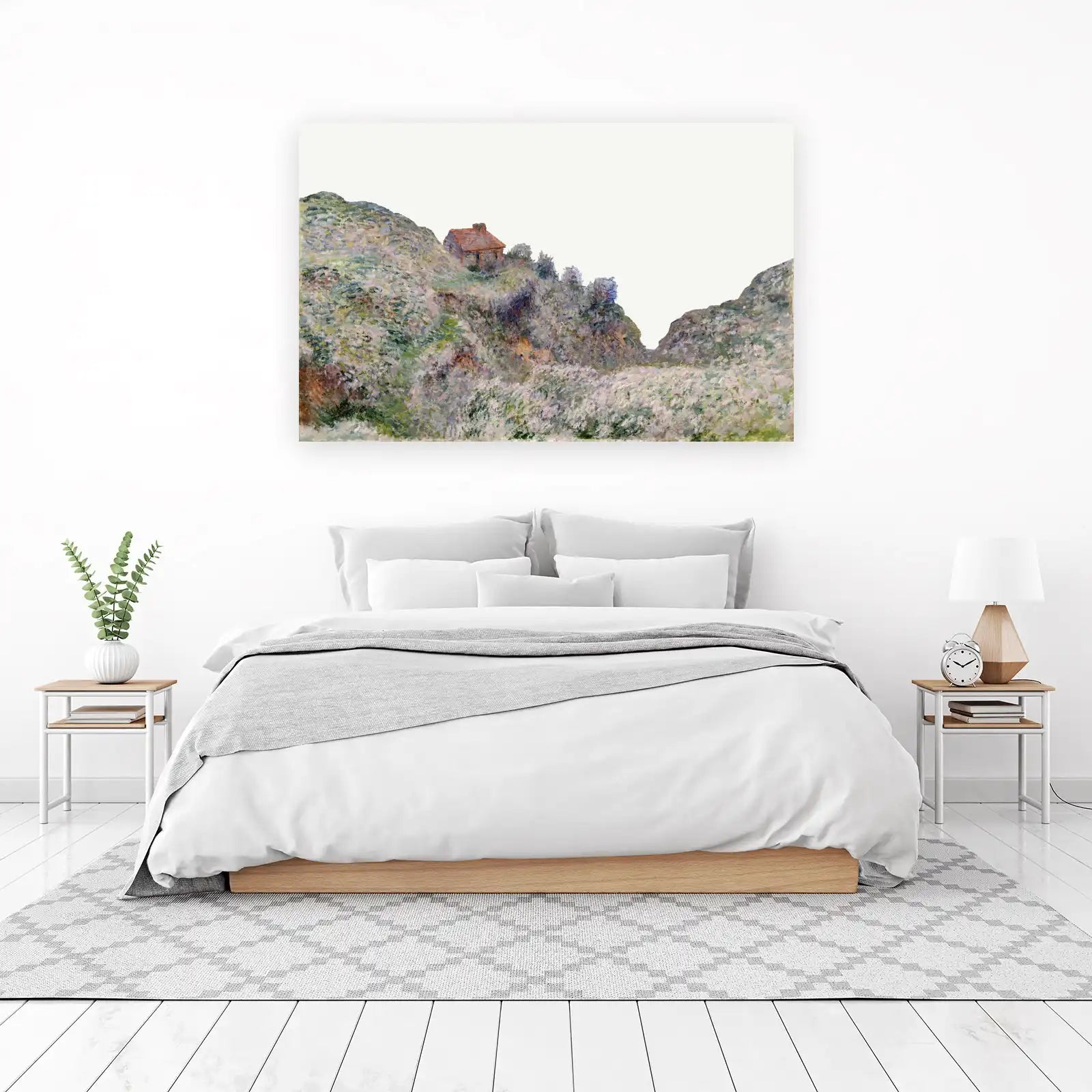Impressionist Cliffside Cottage Wall Art