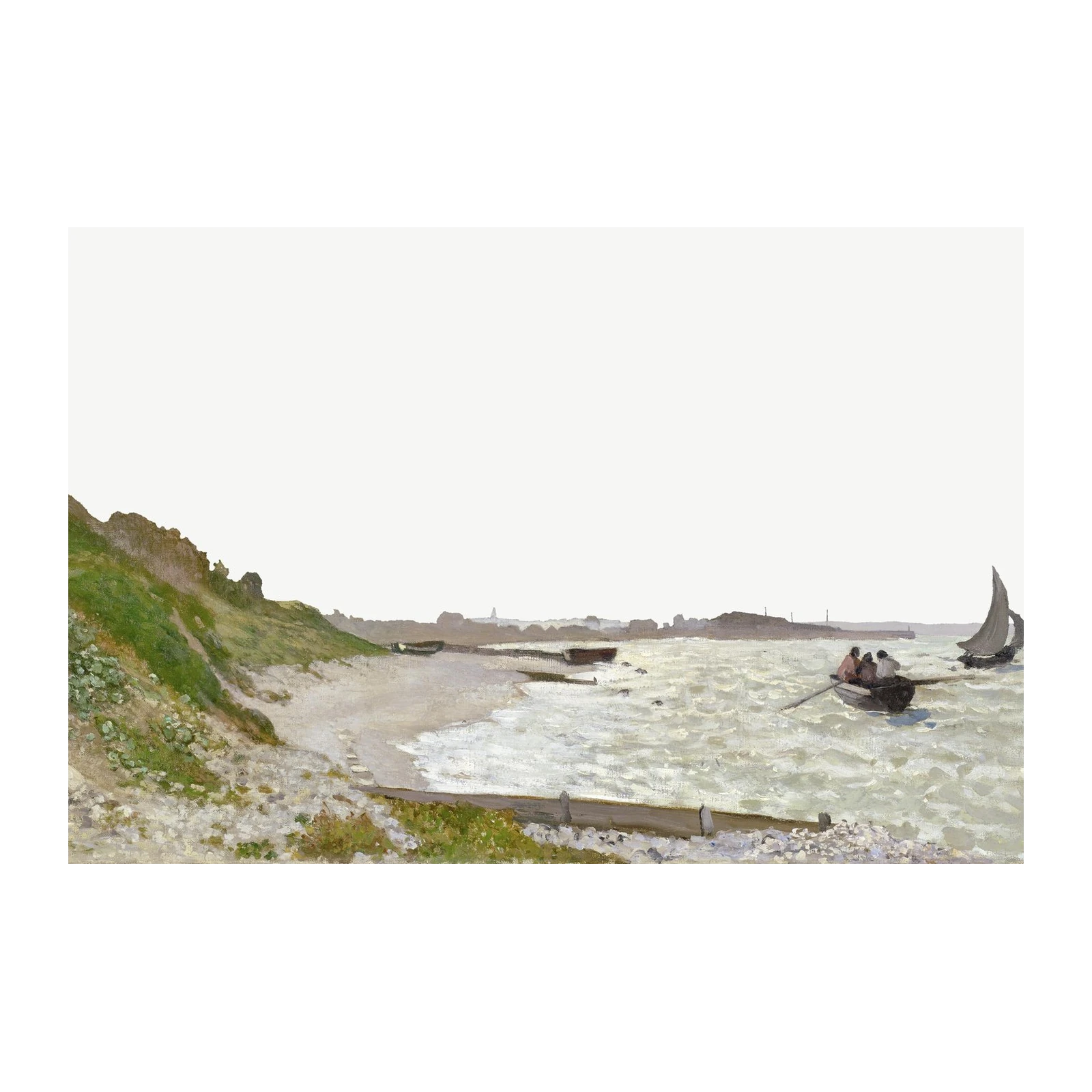Coastal Serenity Sailboats & Shoreline Wall Art