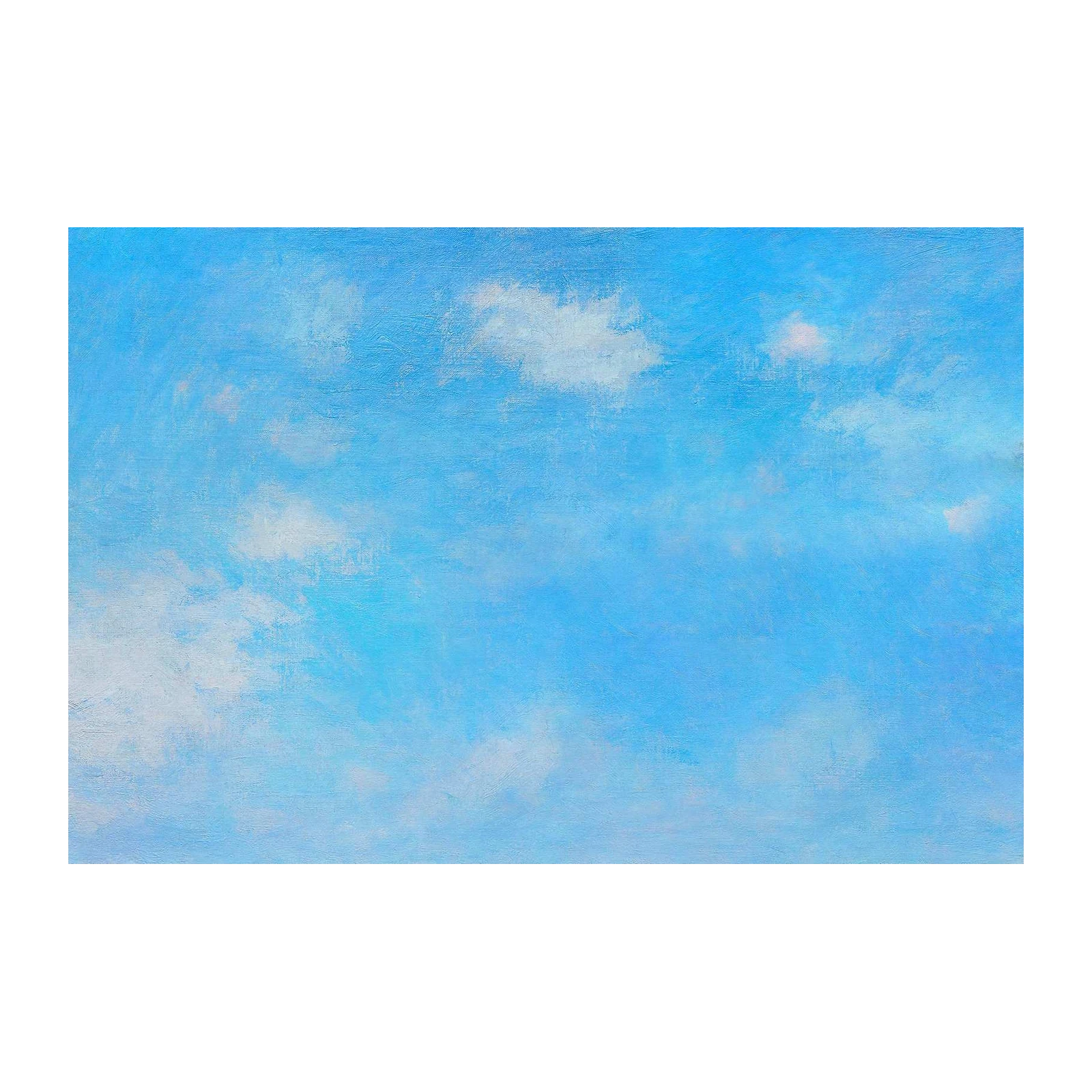 Serene Sky Abstract Blue Wall Art