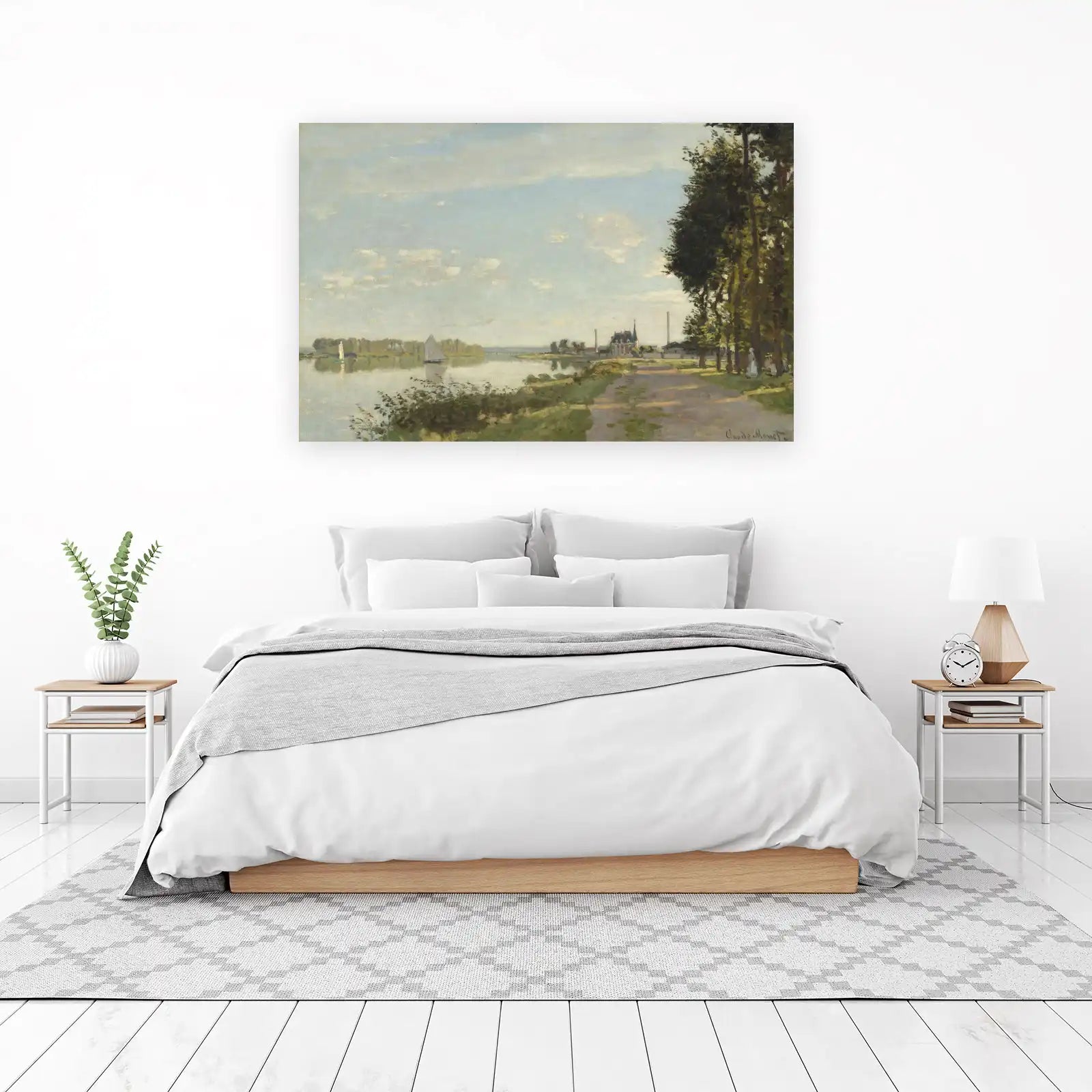 Serene River Landscape Monet Wall Art