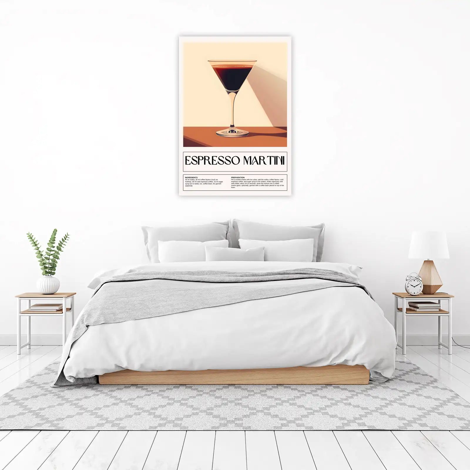 Elegant Espresso Martini Wall Art