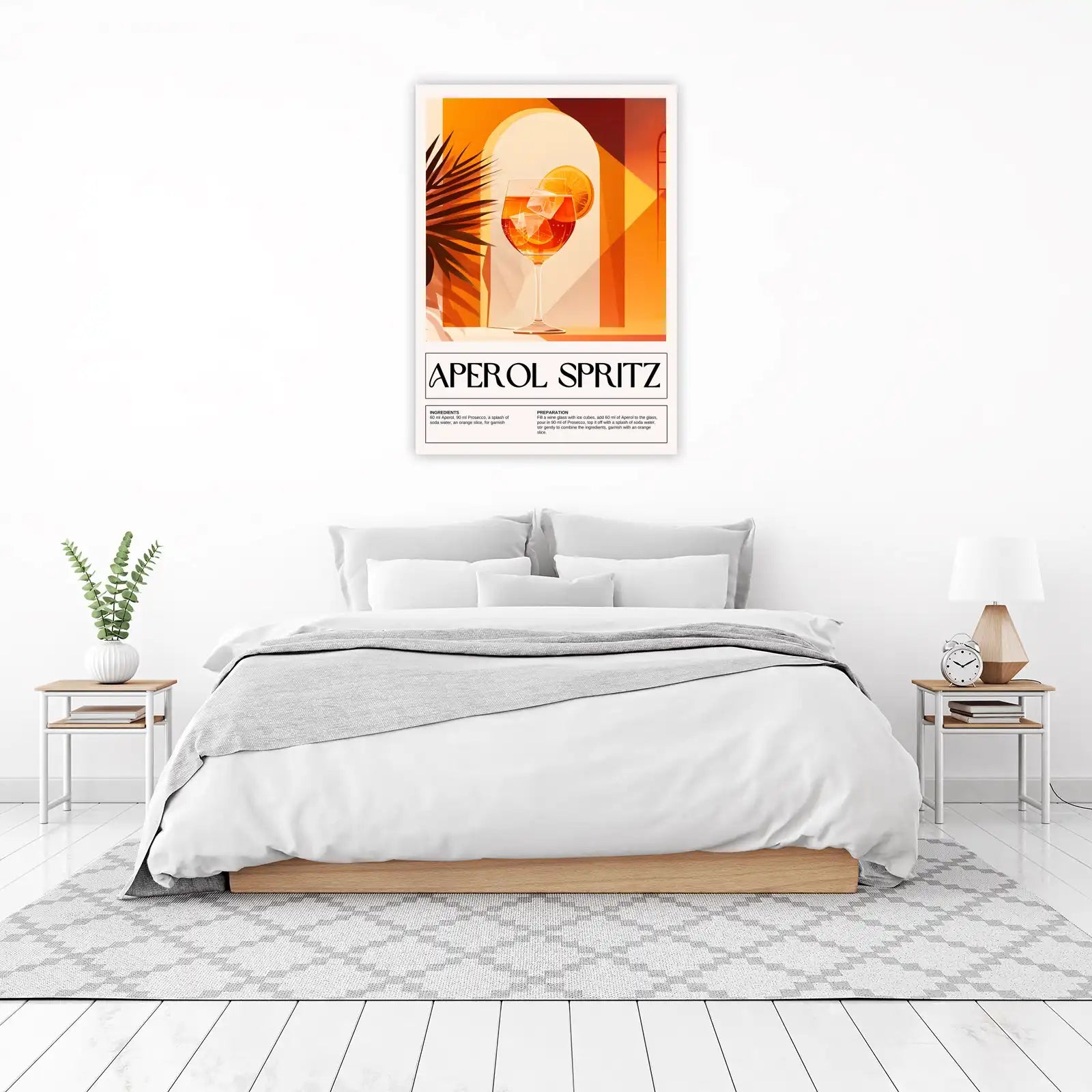 Vibrant Aperol Spritz Drink Art Wall Art