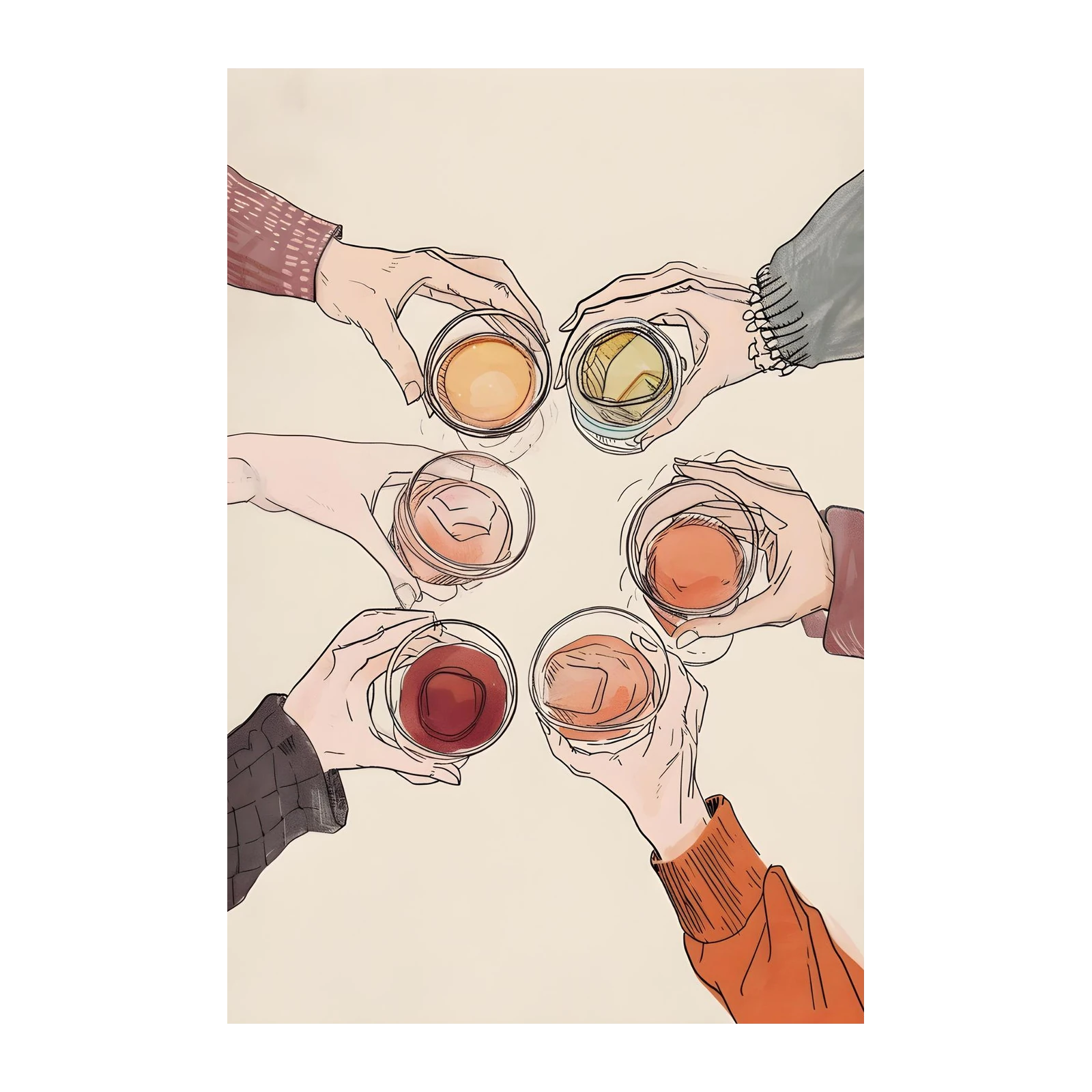 Cheers to Good Times Art Wall Art