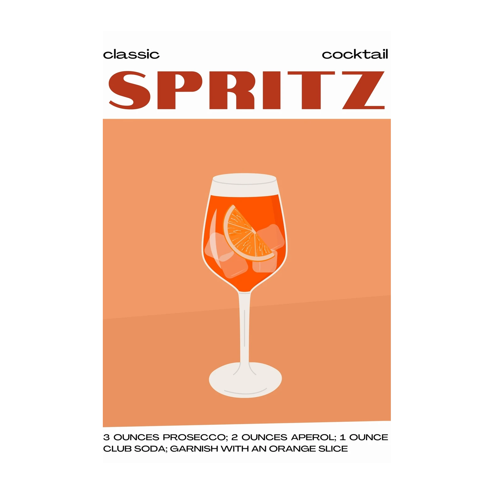 Vibrant Spritz Cocktail Wall Art