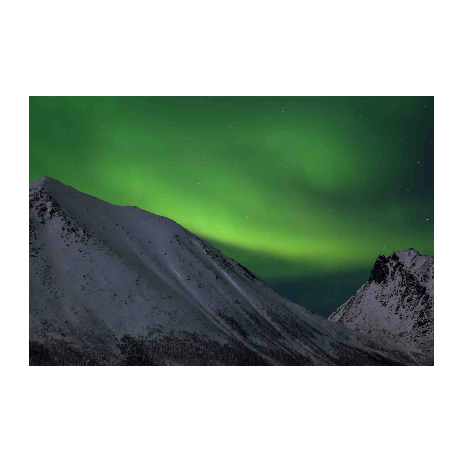 Northern Lights Mountain Wall Art