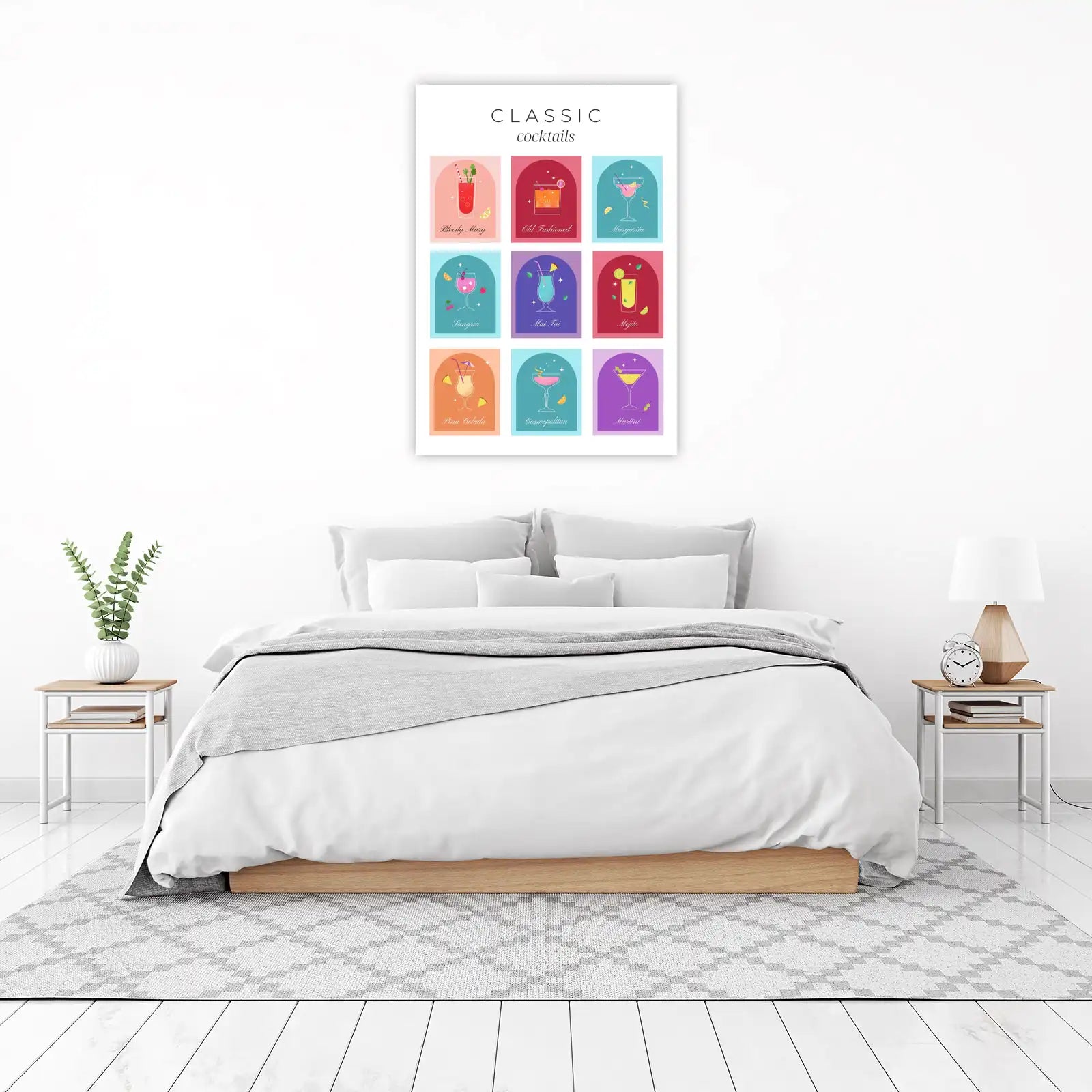 Vintage Cocktail Art Wall Art - Bar Decor