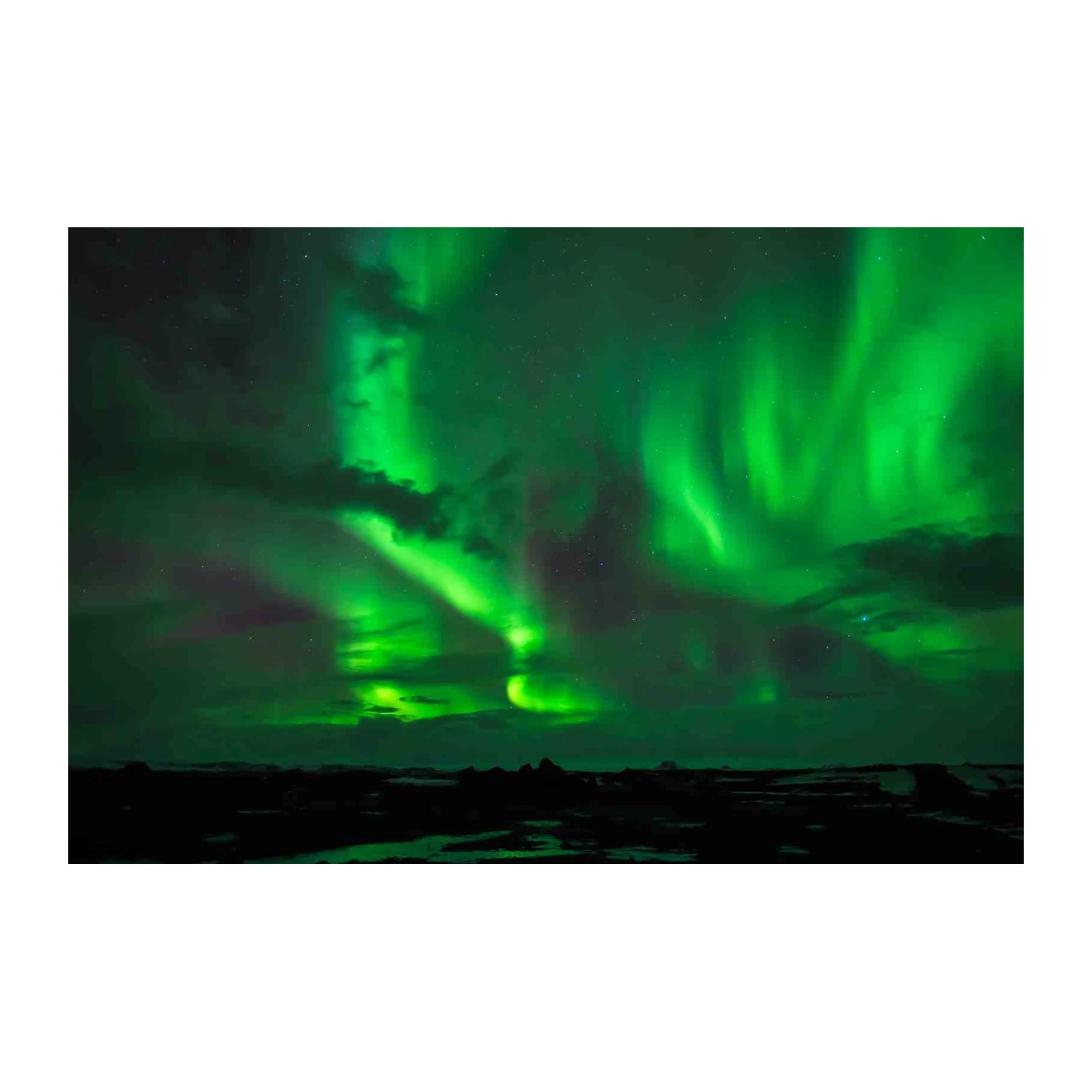 Vibrant Aurora Borealis Wall Art
