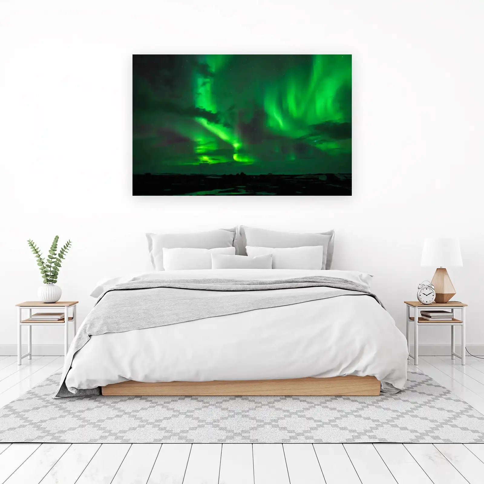 Vibrant Aurora Borealis Wall Art