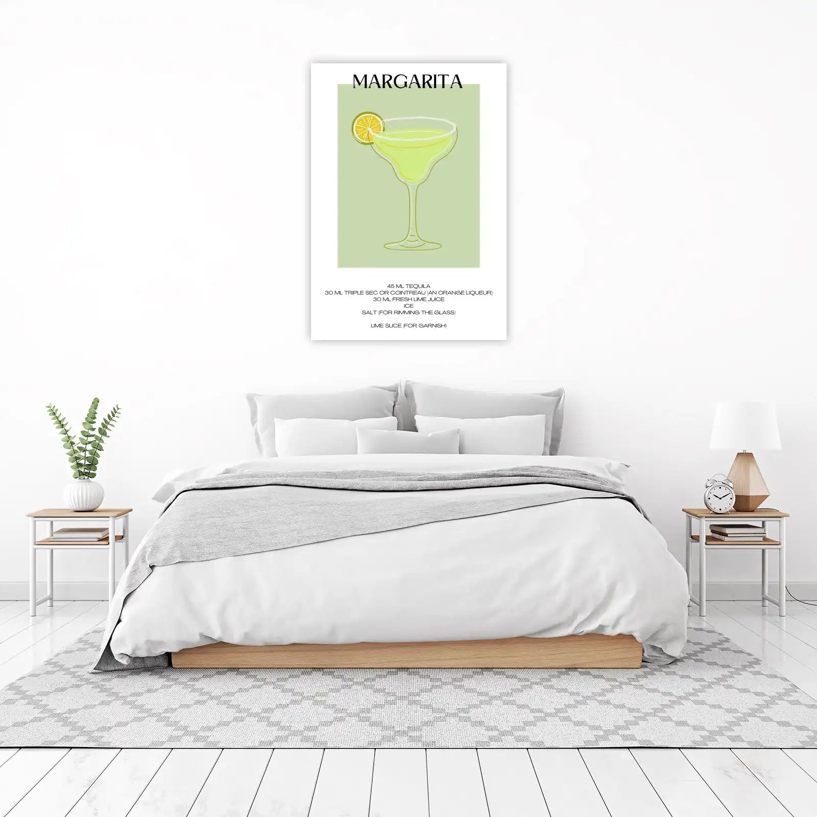 Margarita Recipe Wall Art