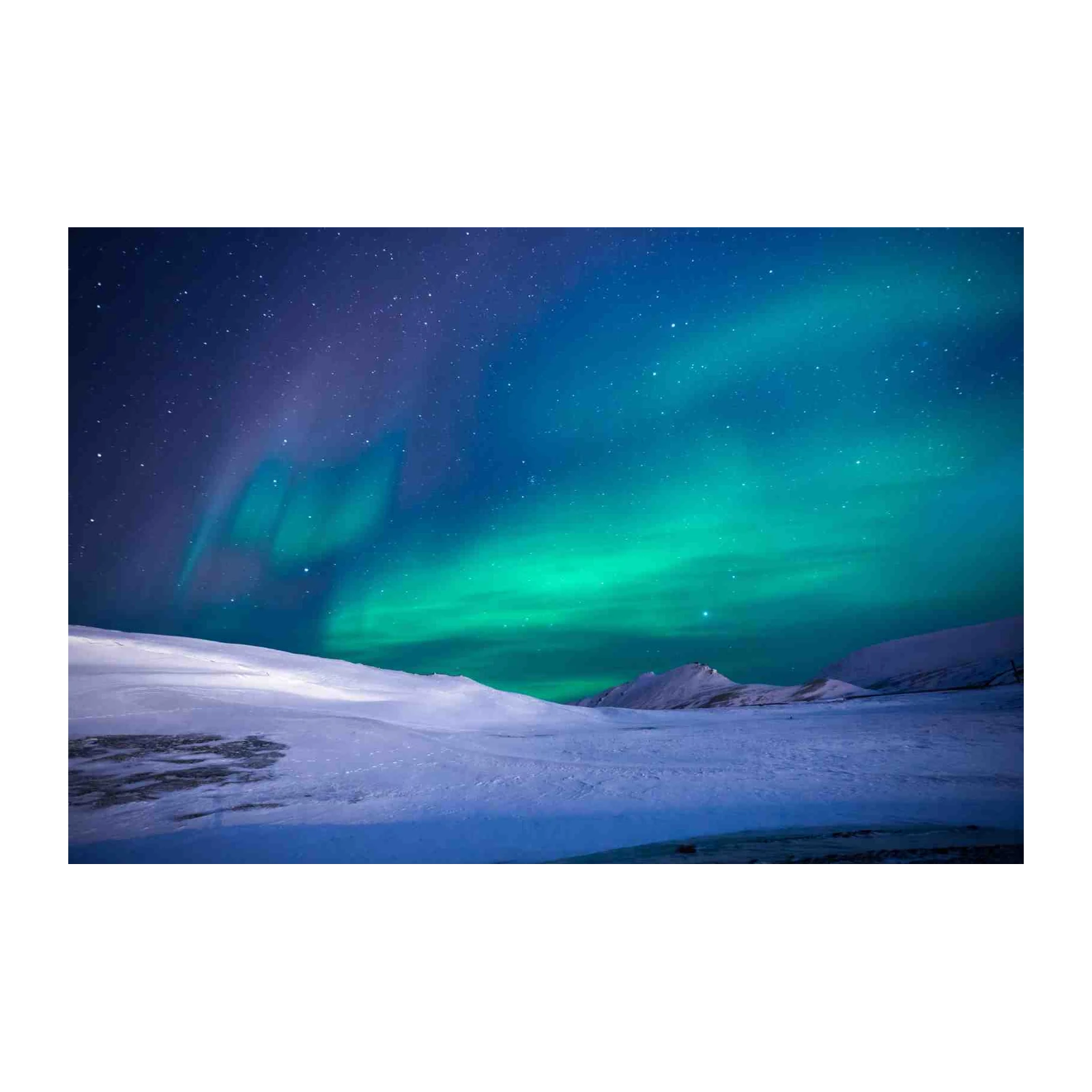 Northern Lights Winter Sky Wall Art