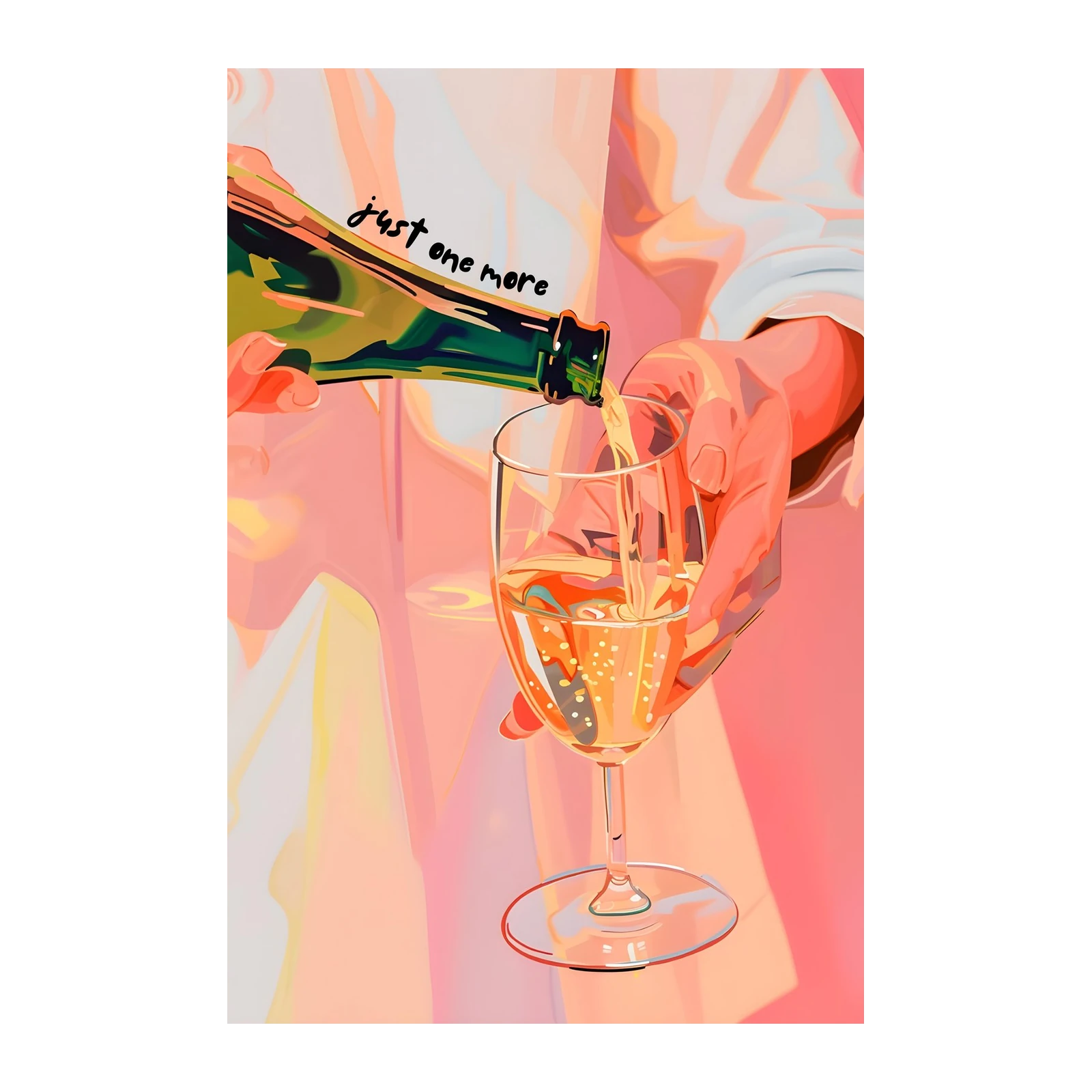 Champagne Pour Wall Art
