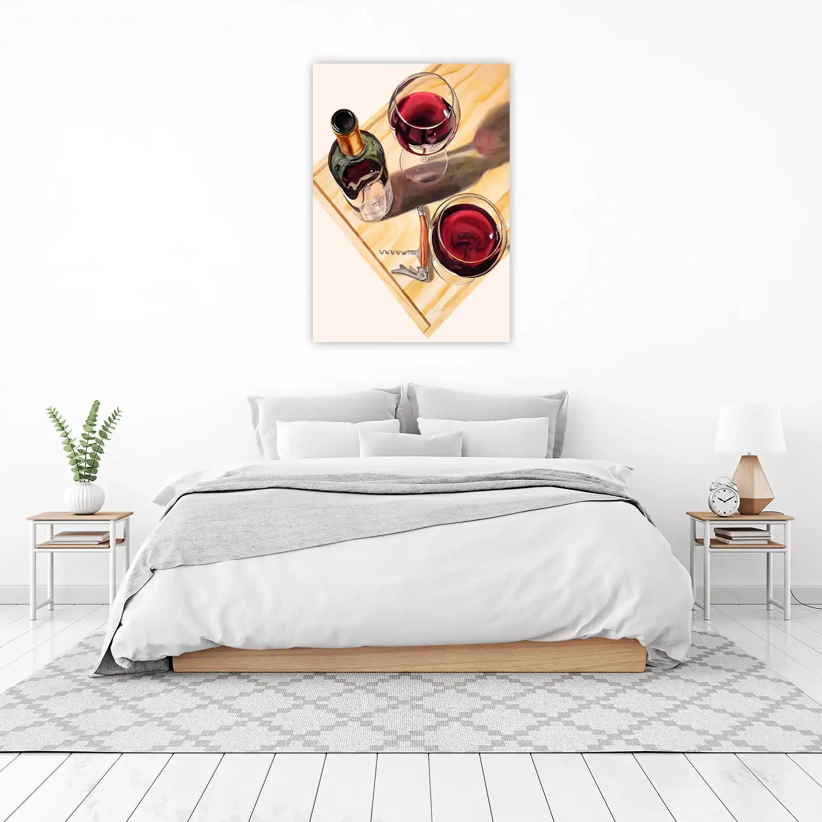 Elegant Red Wine Duo Wall Art