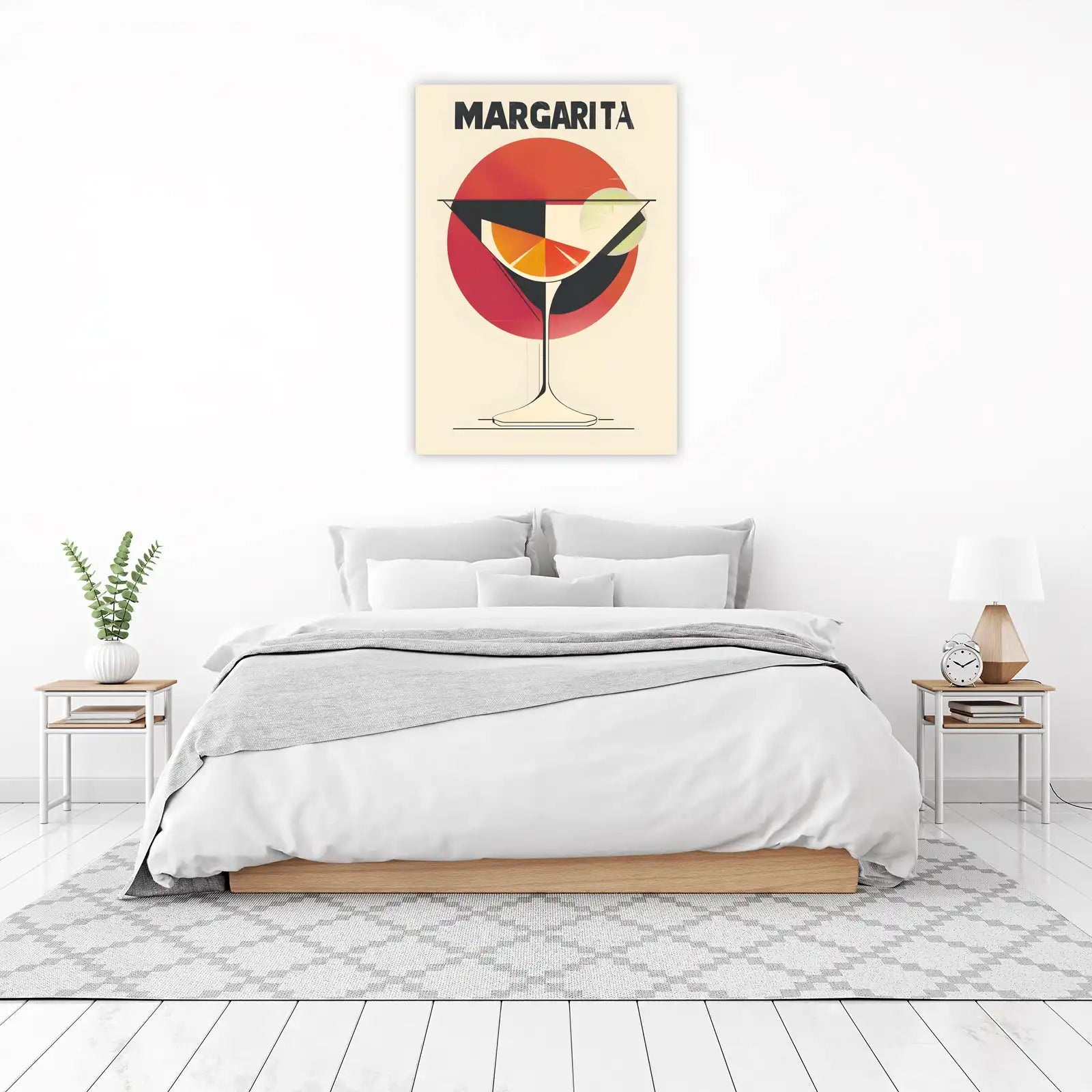 Retro Margarita Cocktail Art Wall Art
