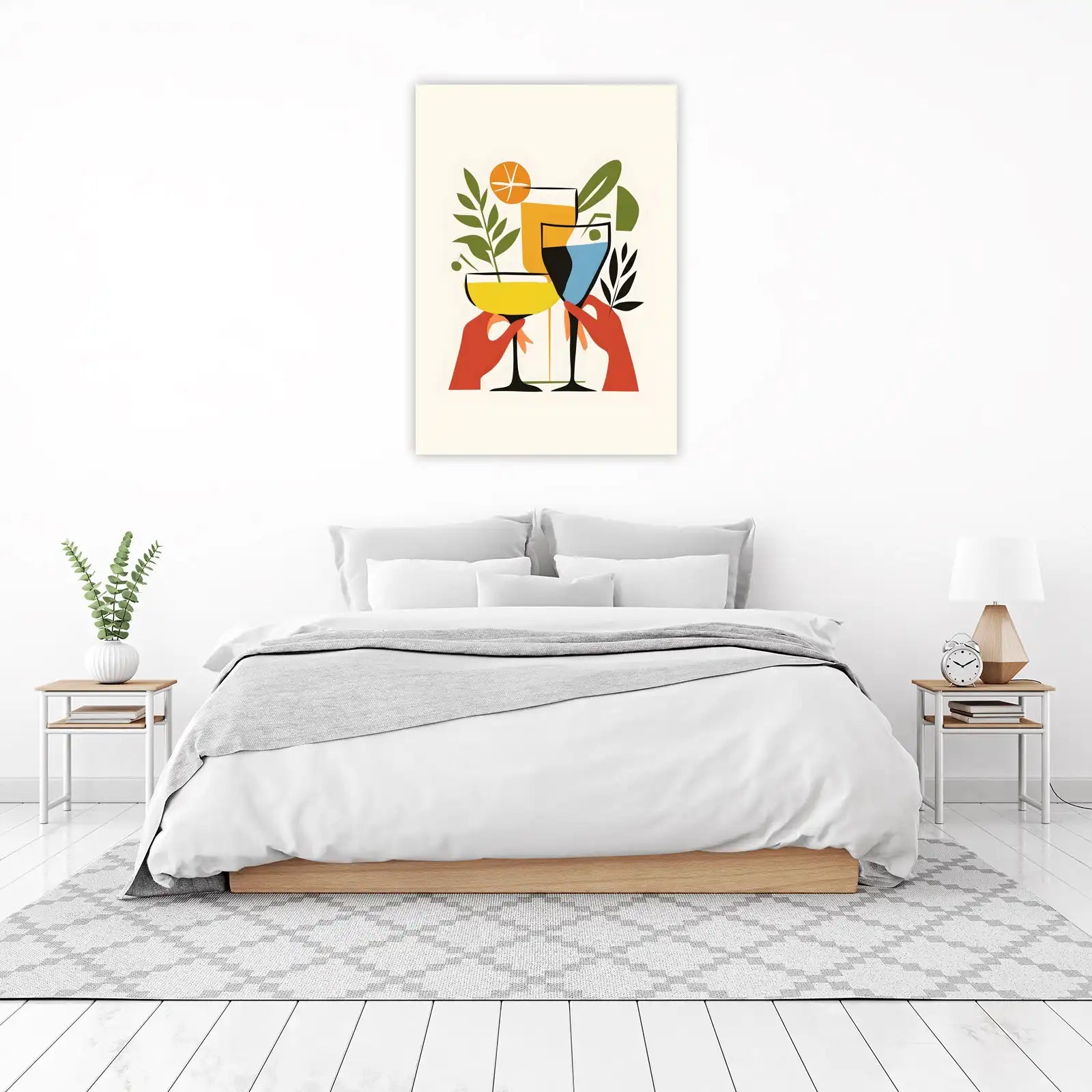 Vibrant Cocktail Cheers Wall Art