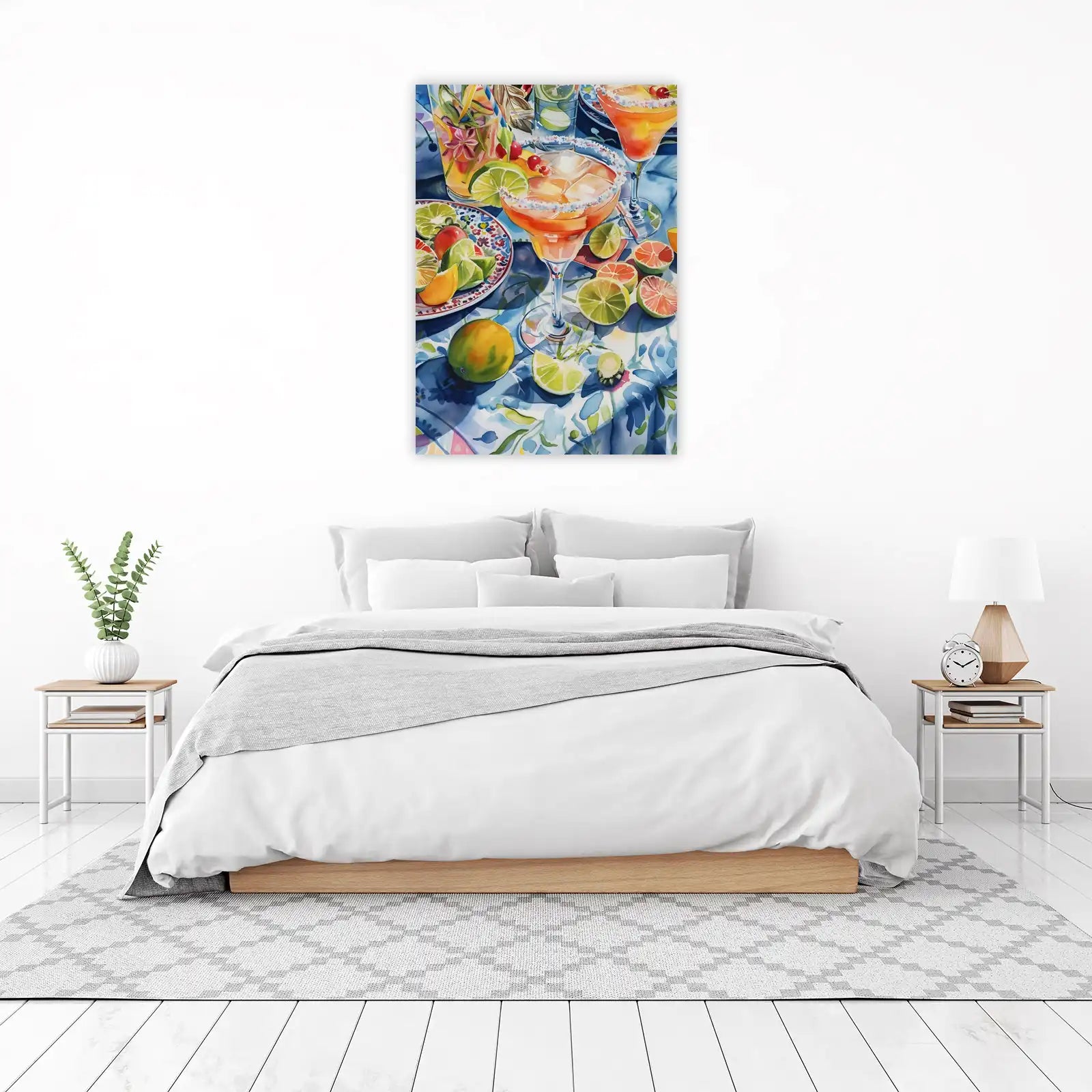 Vibrant Margarita Cocktail Refreshing Citrus Wall Art