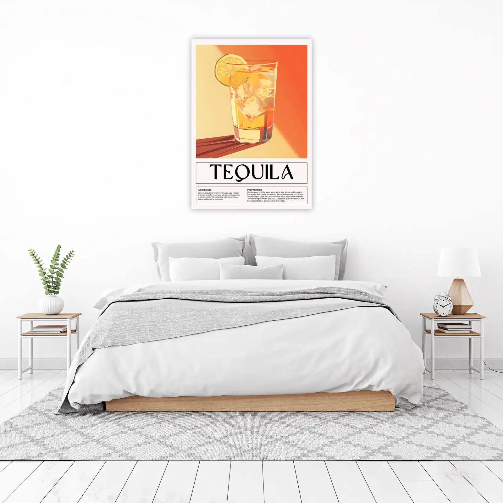 Retro Tequila Cocktail Wall Art
