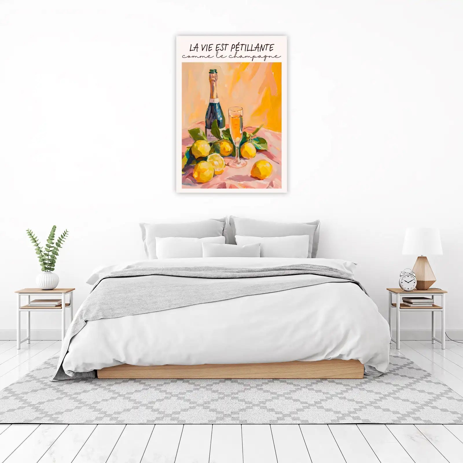 Champagne & Lemons Impressionist Wall Art