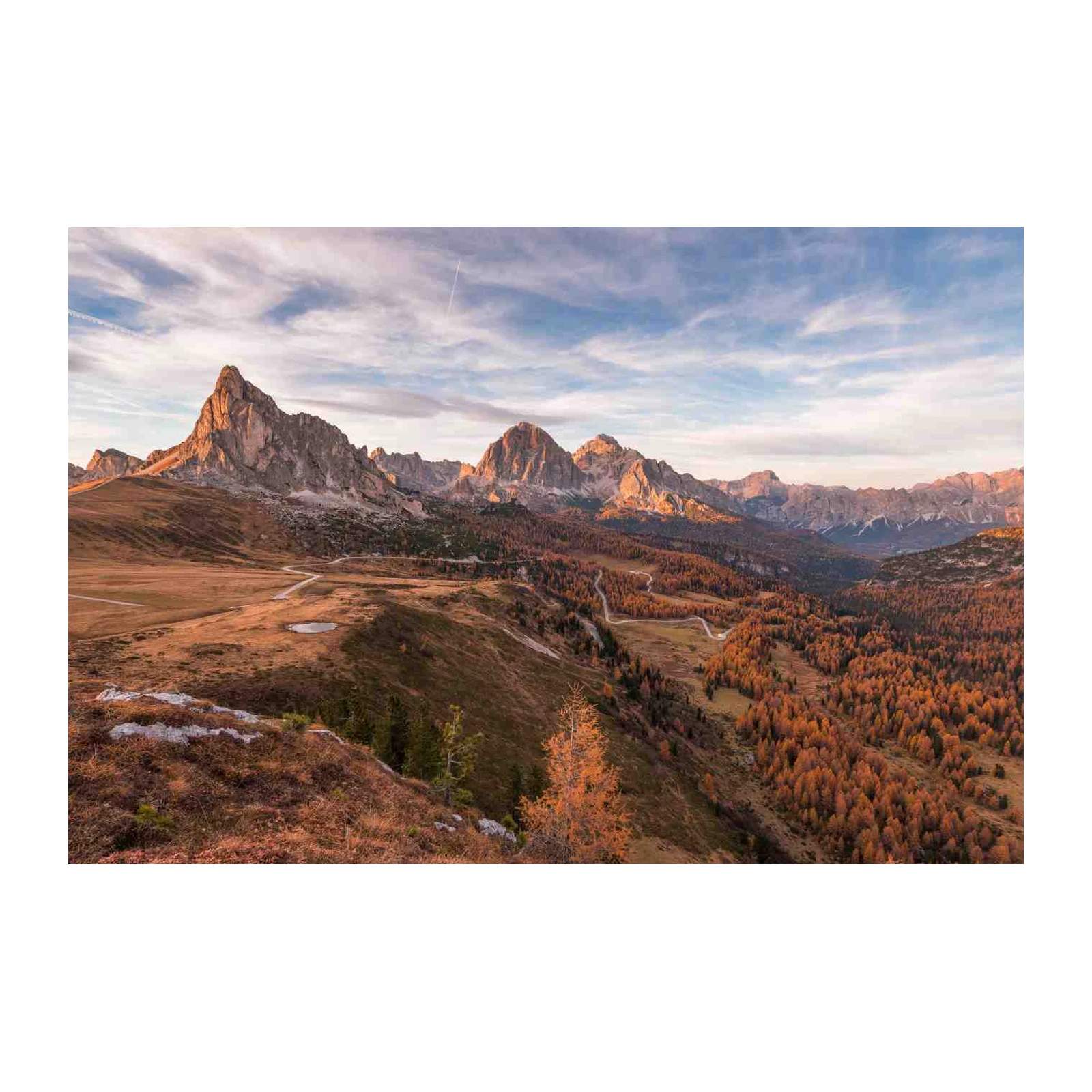 Majestic Mountain Valley Autumn Wall Art