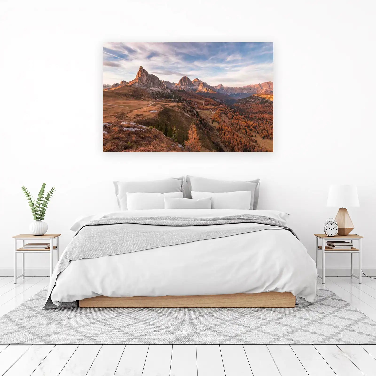 Majestic Mountain Valley Autumn Wall Art