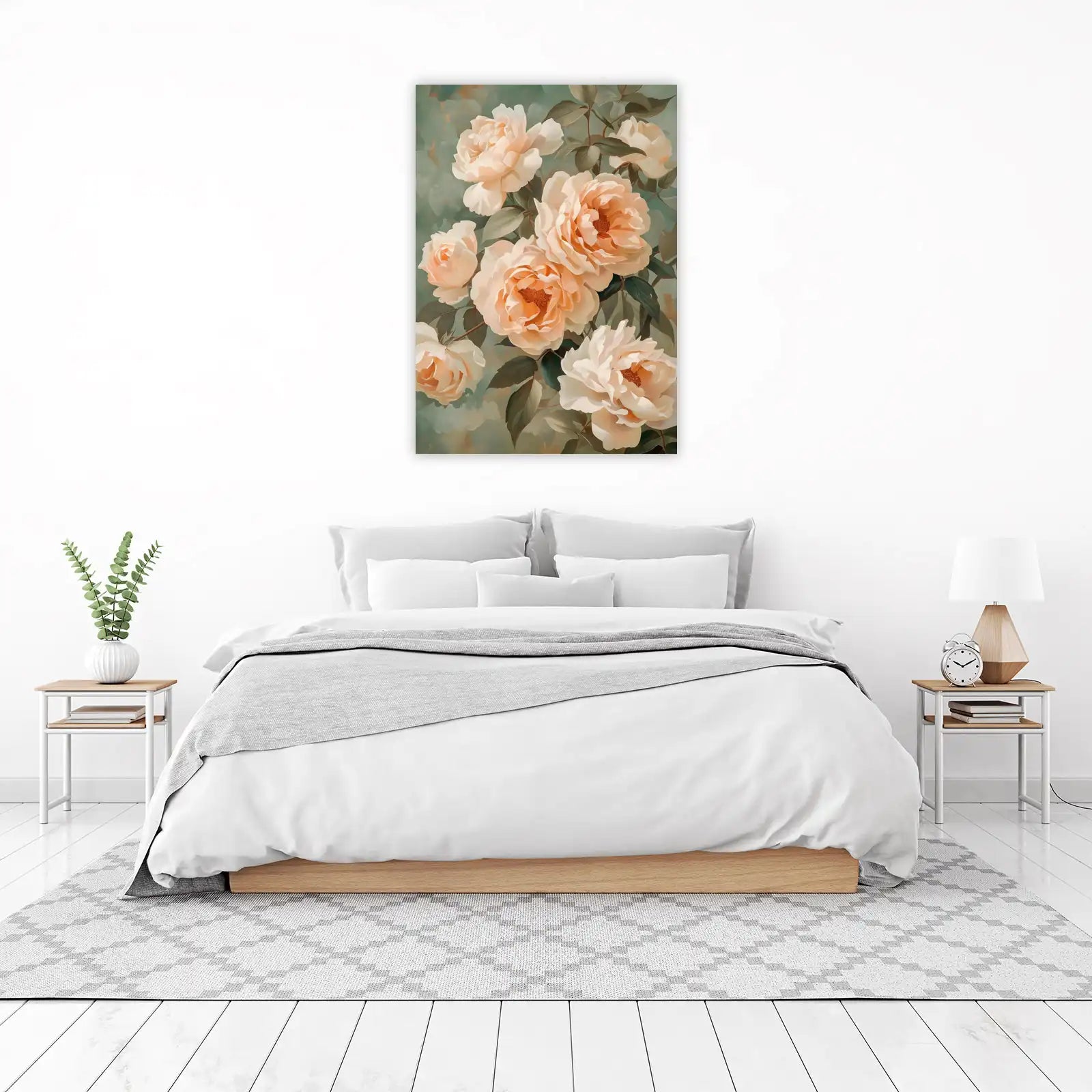 Blush Peony Garden Floral Wall Art