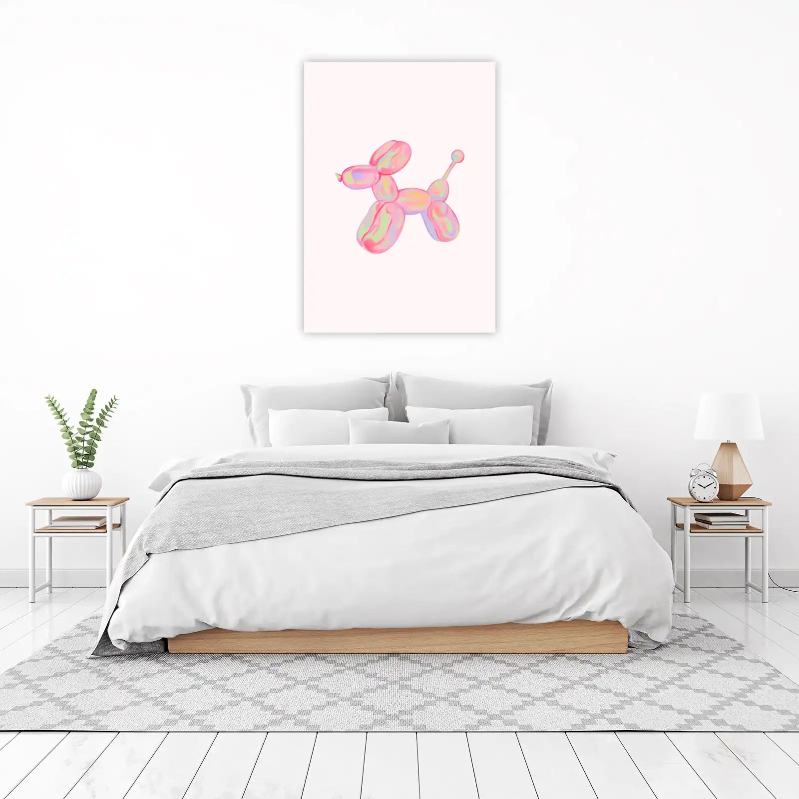 Whimsical Balloon Dog Art Wall Art