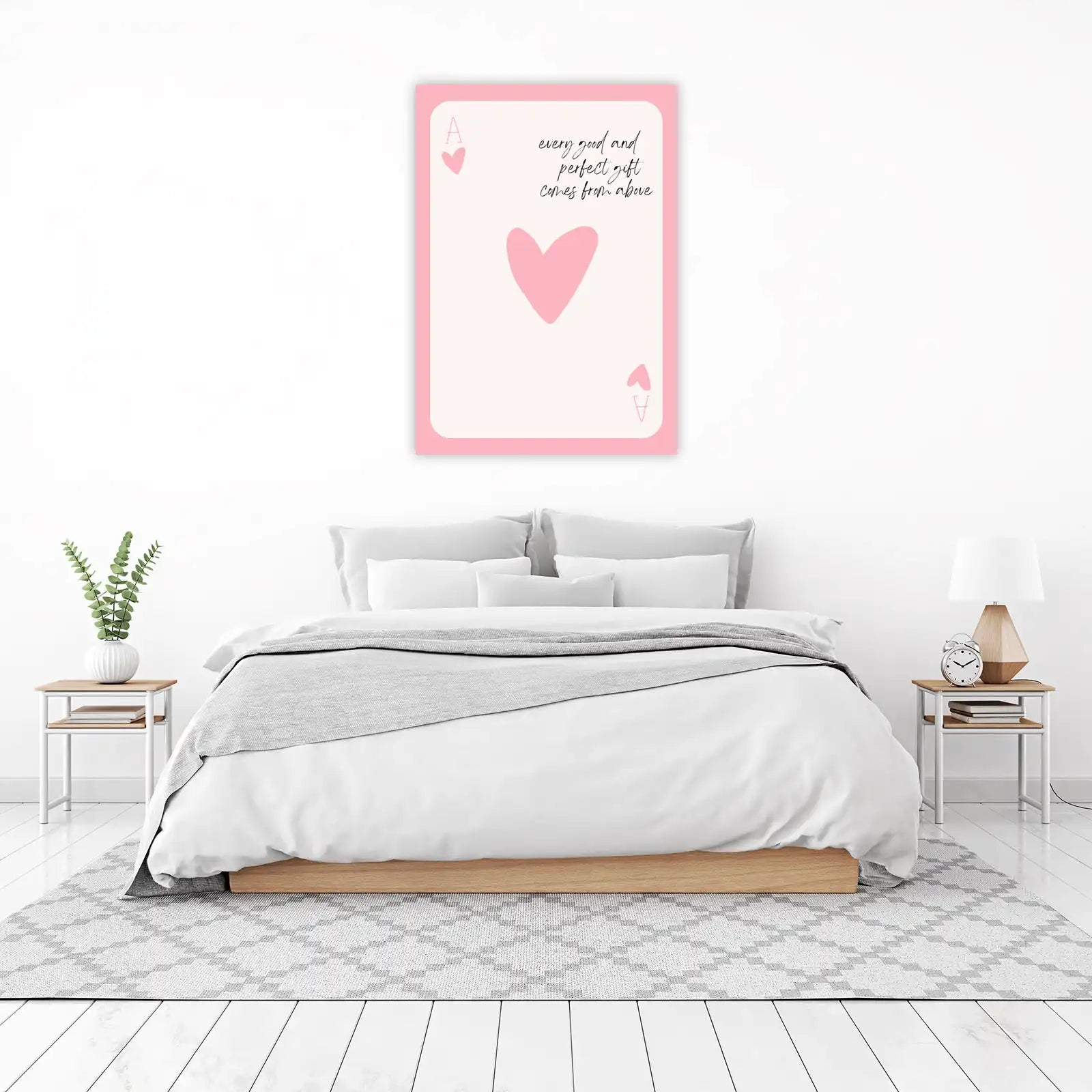 Aces of Hearts Inspirational Quote Wall Art