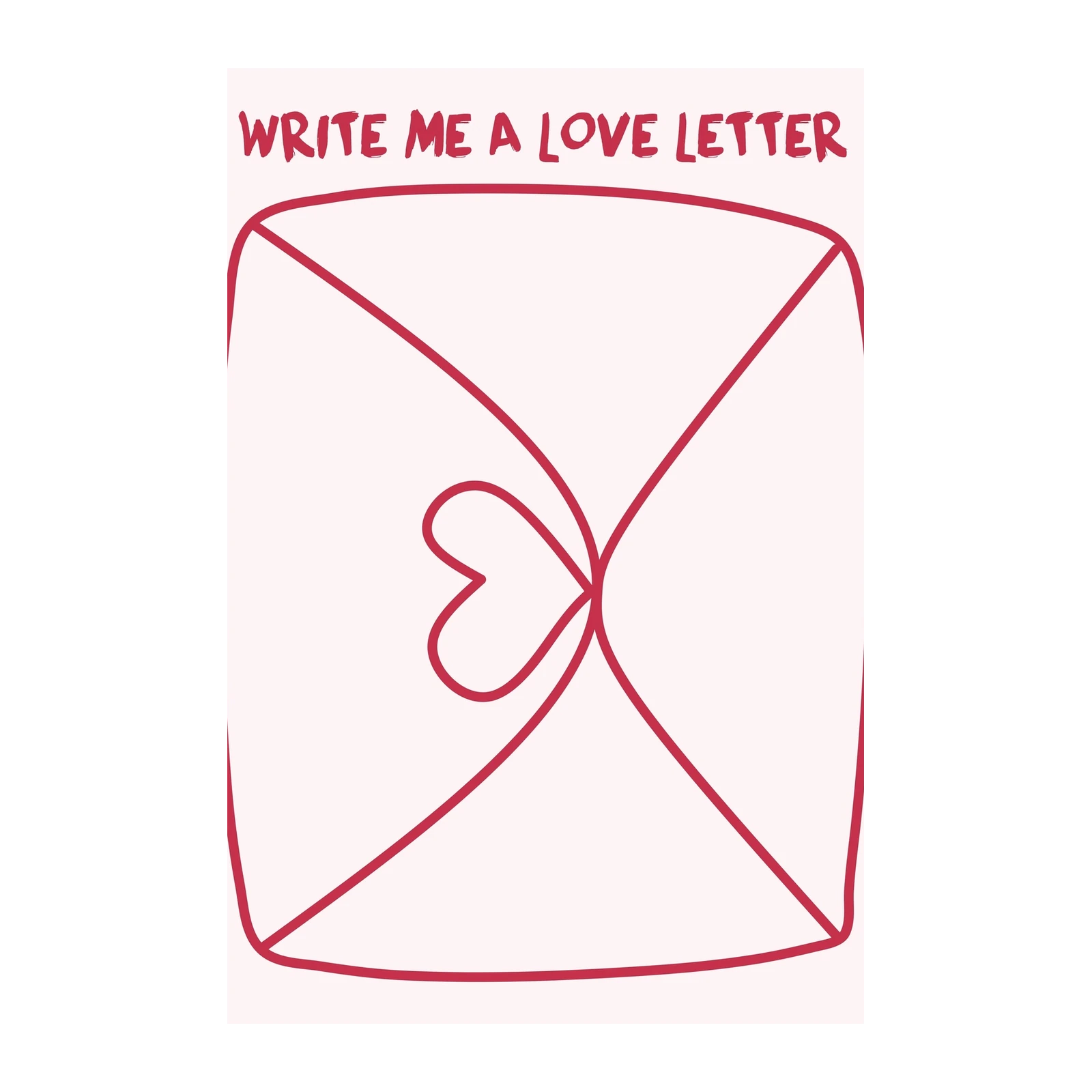 Love Letter Heart Modern Minimalist Wall Art
