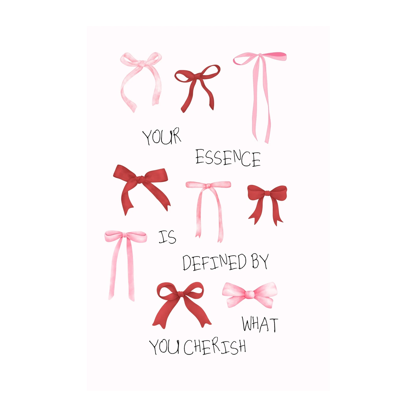 Elegant Bows Inspirational Quote Wall Art