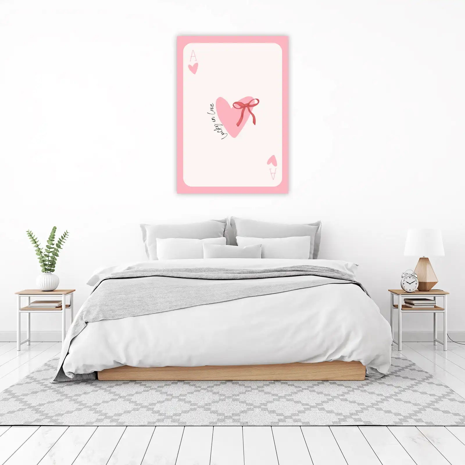 Lucky in Love Ace Heart Wall Art