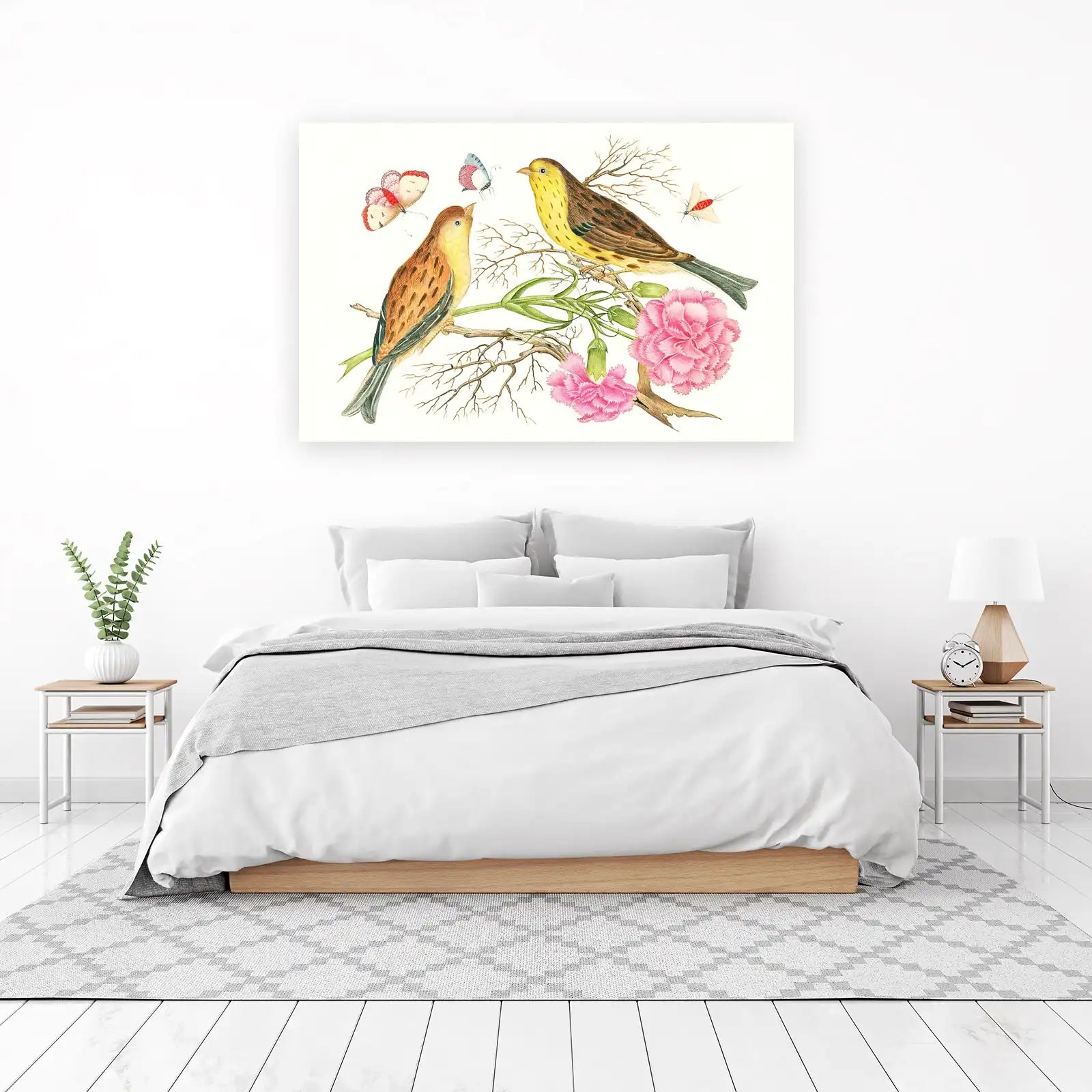 Vintage Birds & Butterflies Wall Art