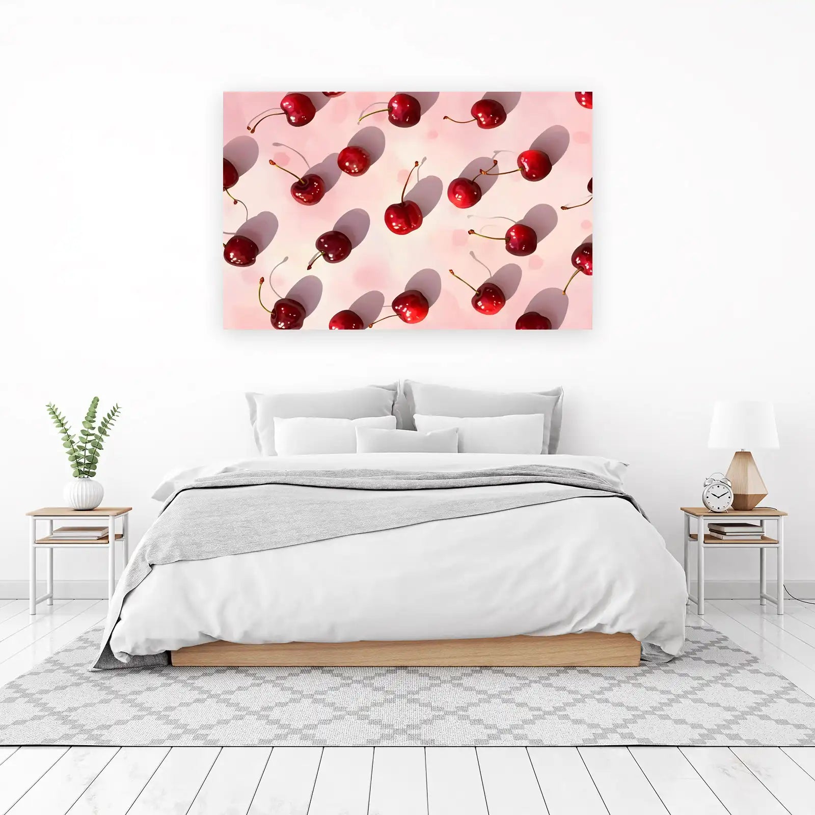 Vibrant Cherry Pattern Wall Art Wall Art