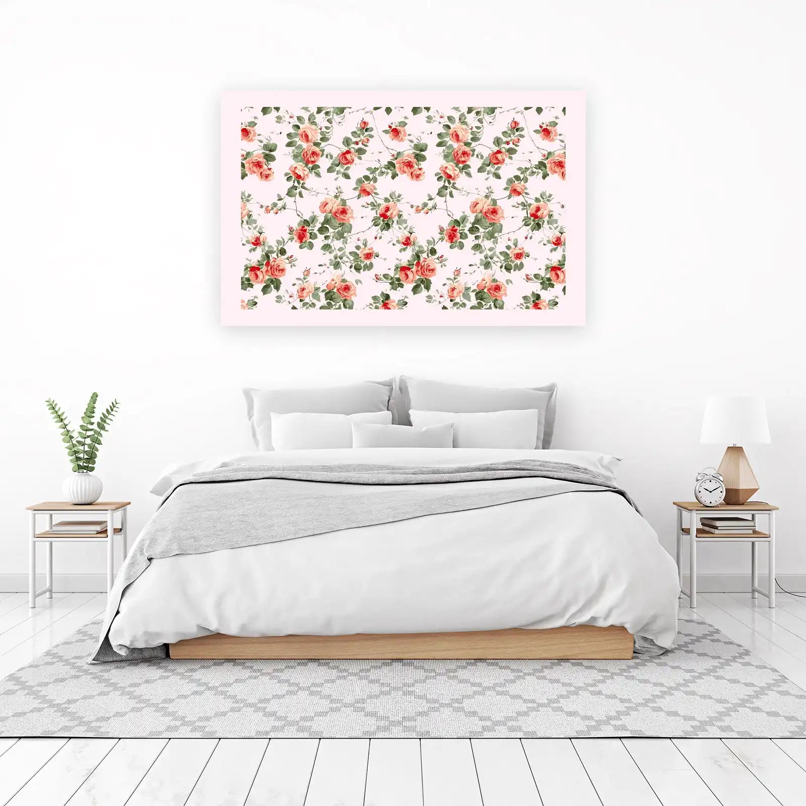 Vintage Rose Floral Wall Art Wall Art