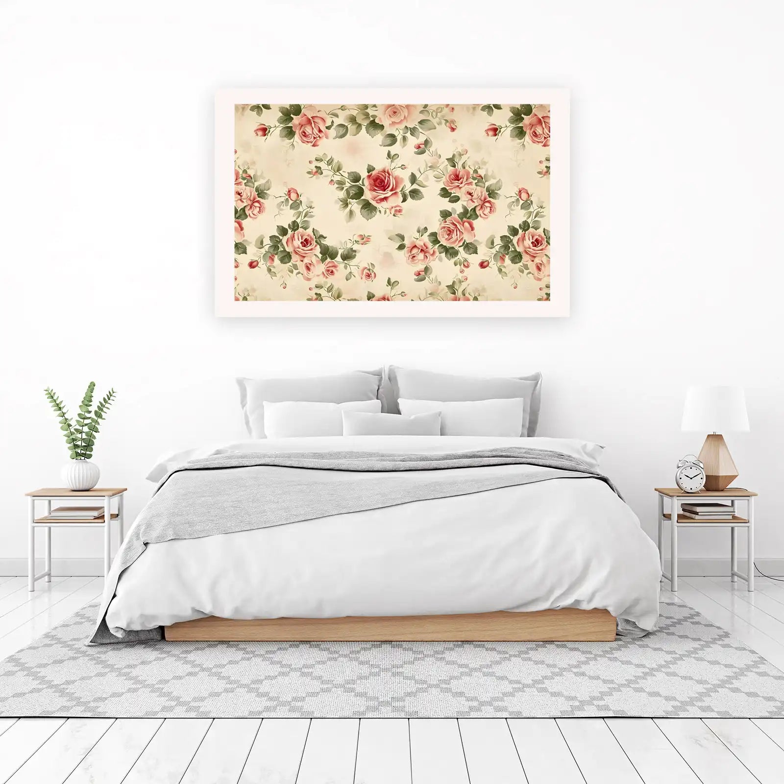 Vintage Rose Bouquet Wall Art