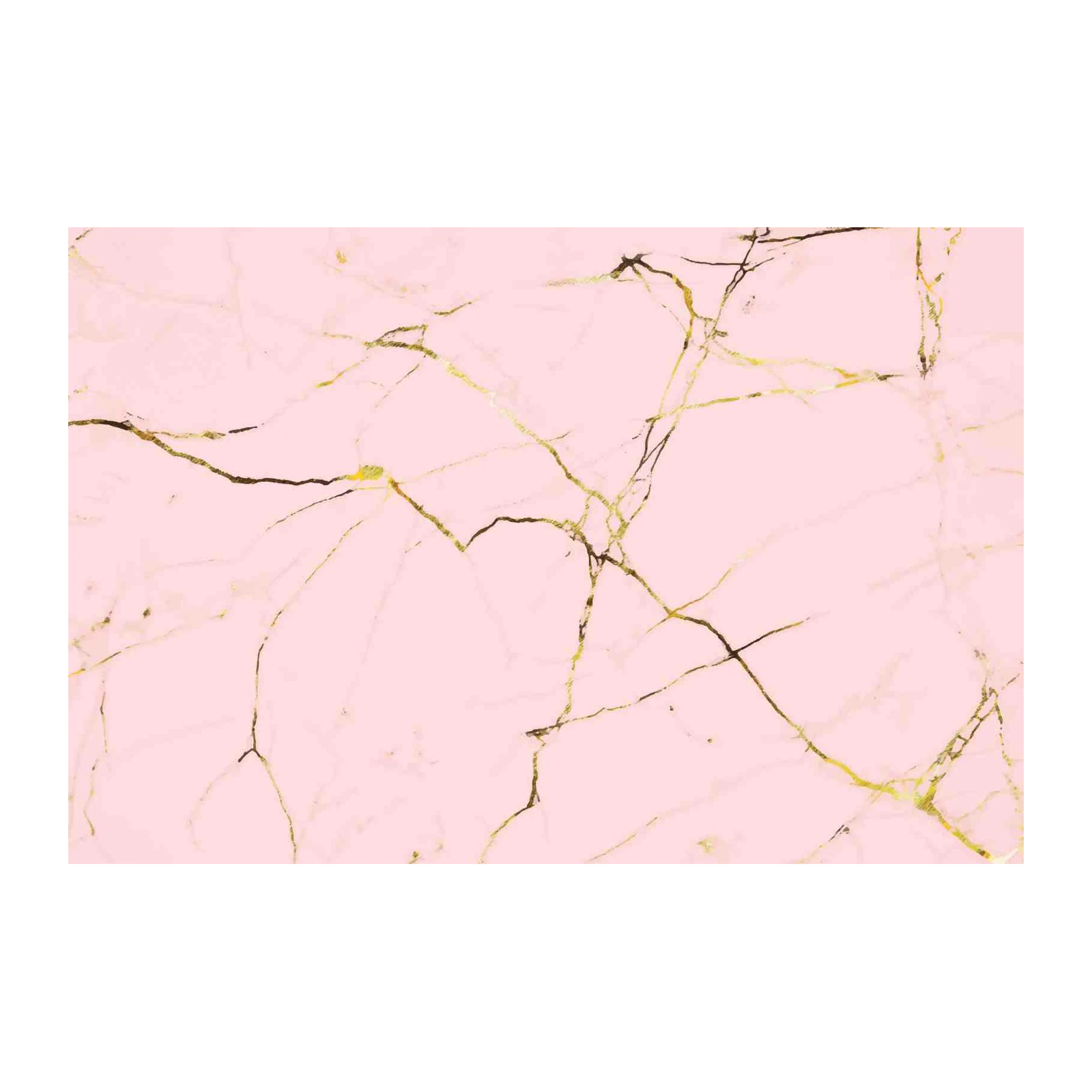 Elegant Pink Marble Gold Veins Wall Art