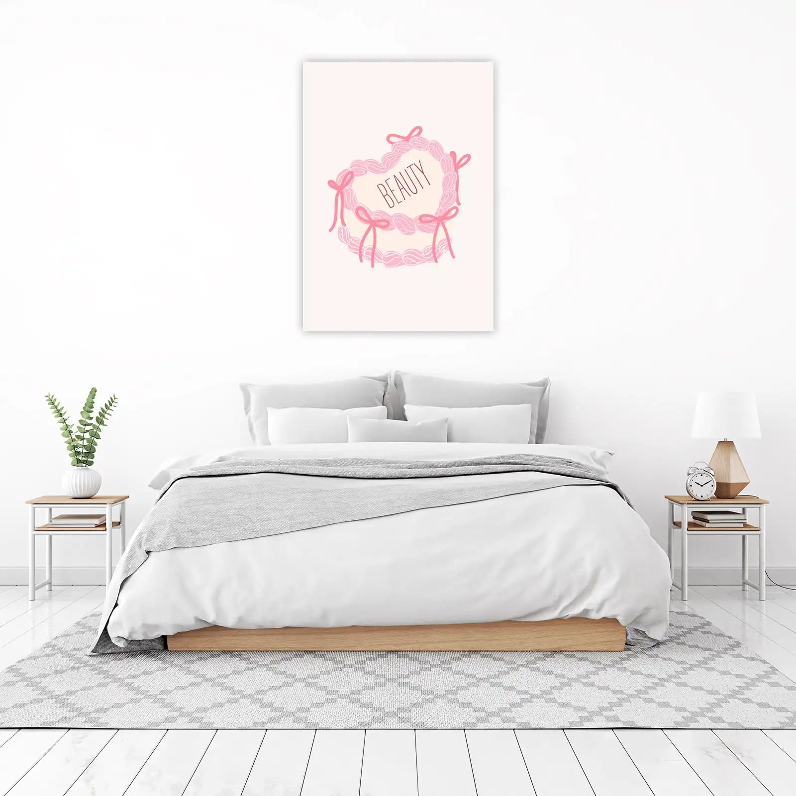 Pink Bows & Beauty Cake Wall Art