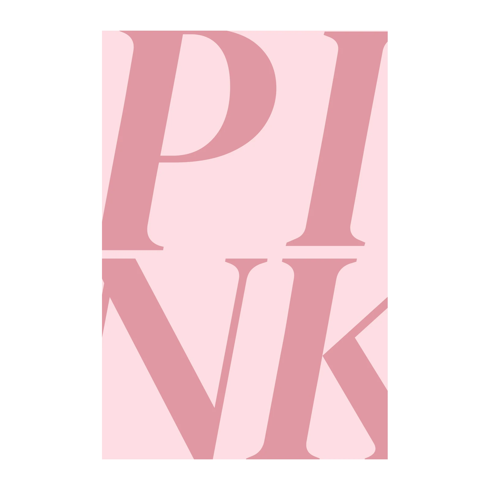 Chic Pink Typography Wall Art