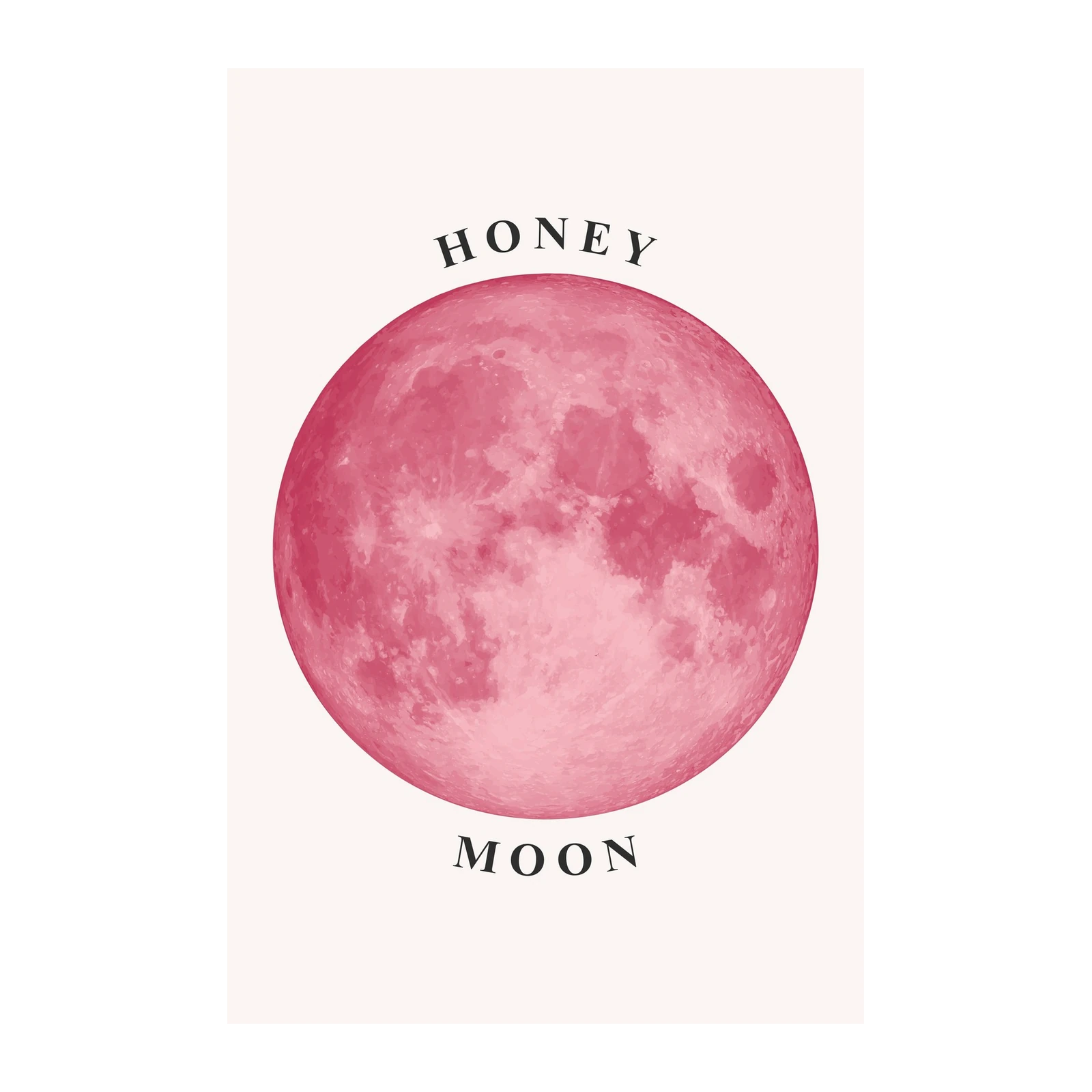 Pink Honey Moon Wall Art Wall Art